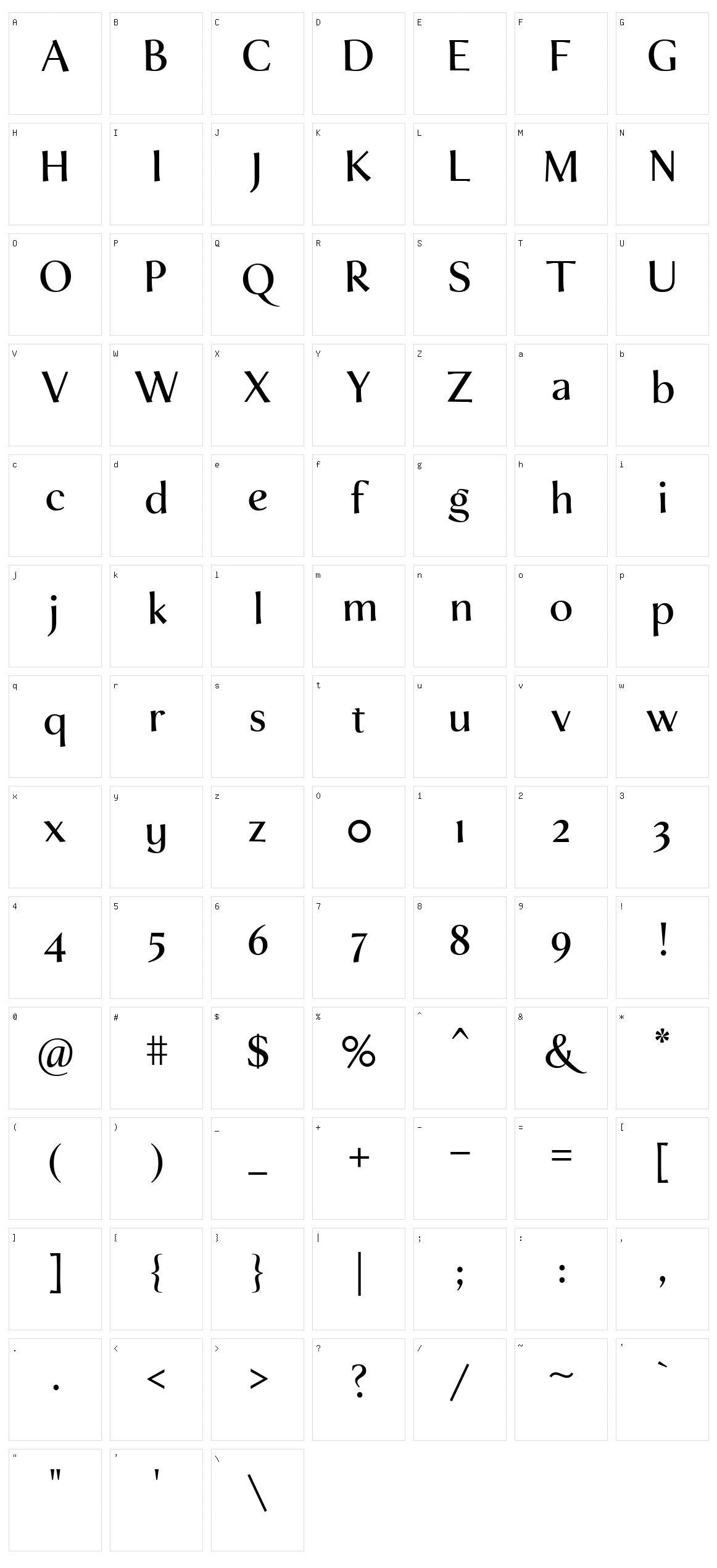 ZT Mota Character Set