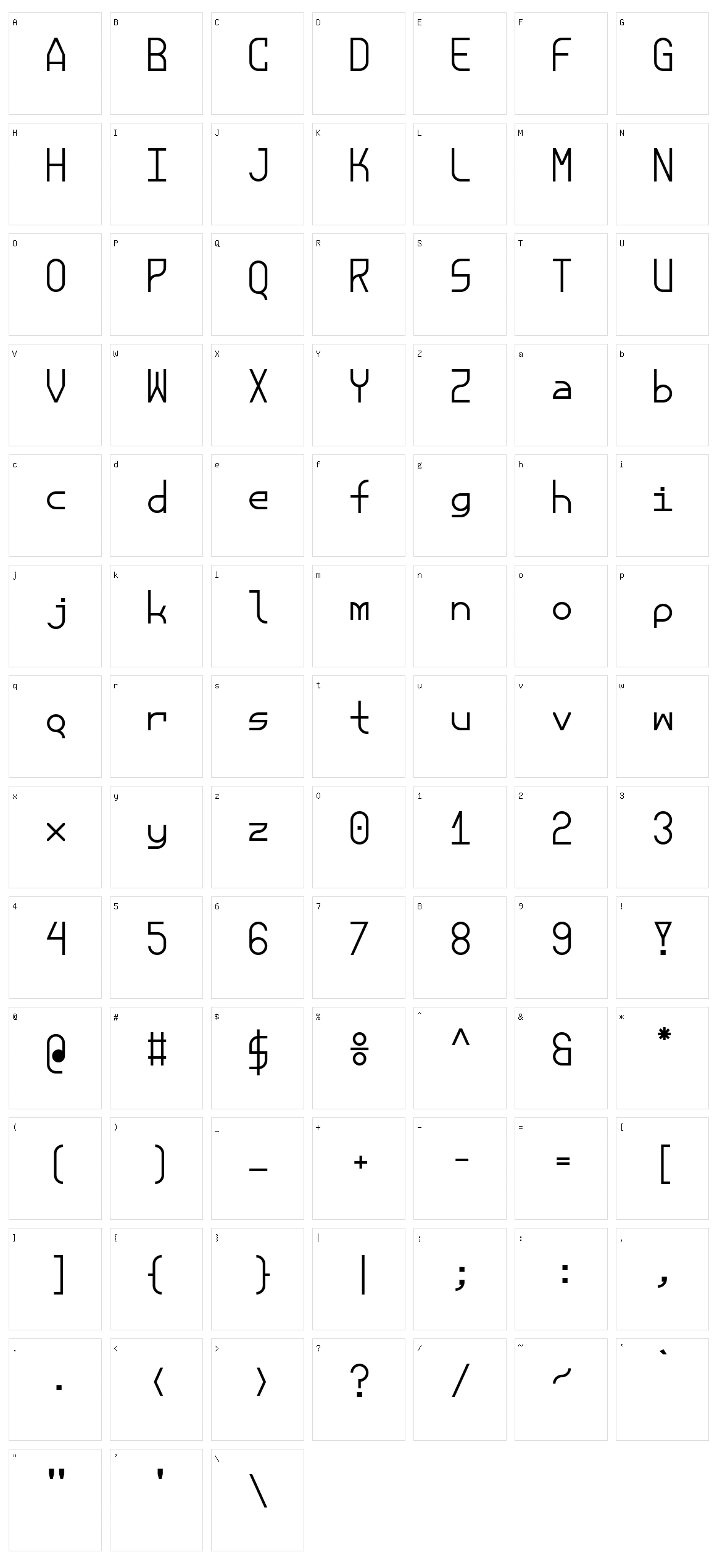 Eirian Character Set