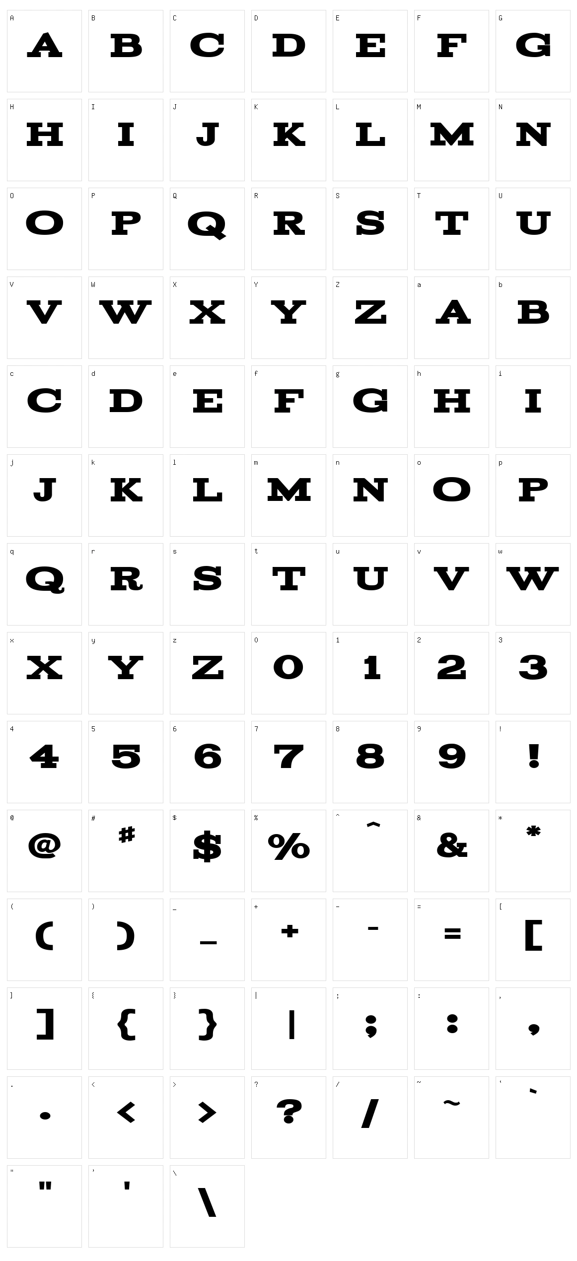 Acknowledgement Character Set