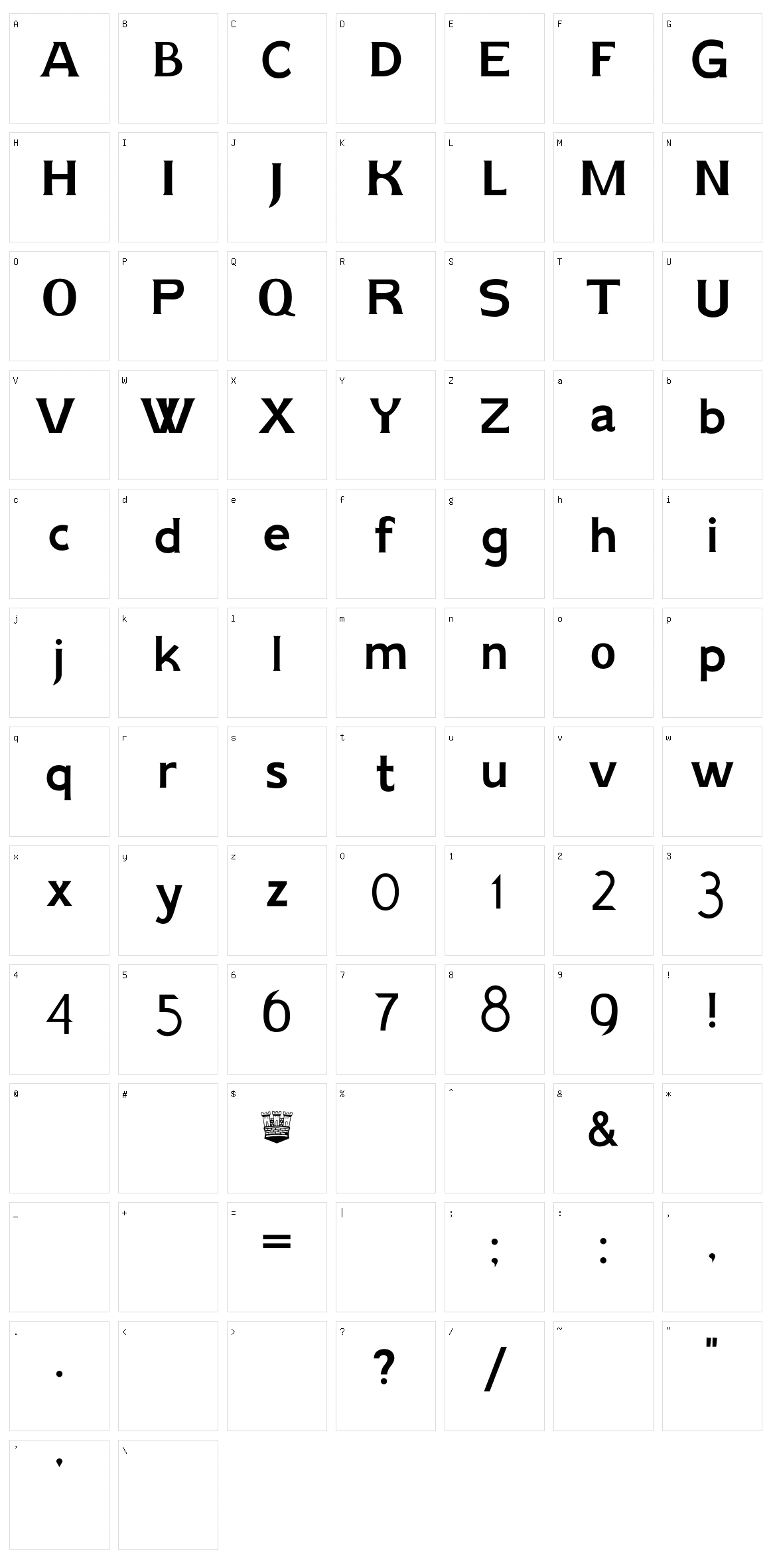 AIK ErikHolm Character Set
