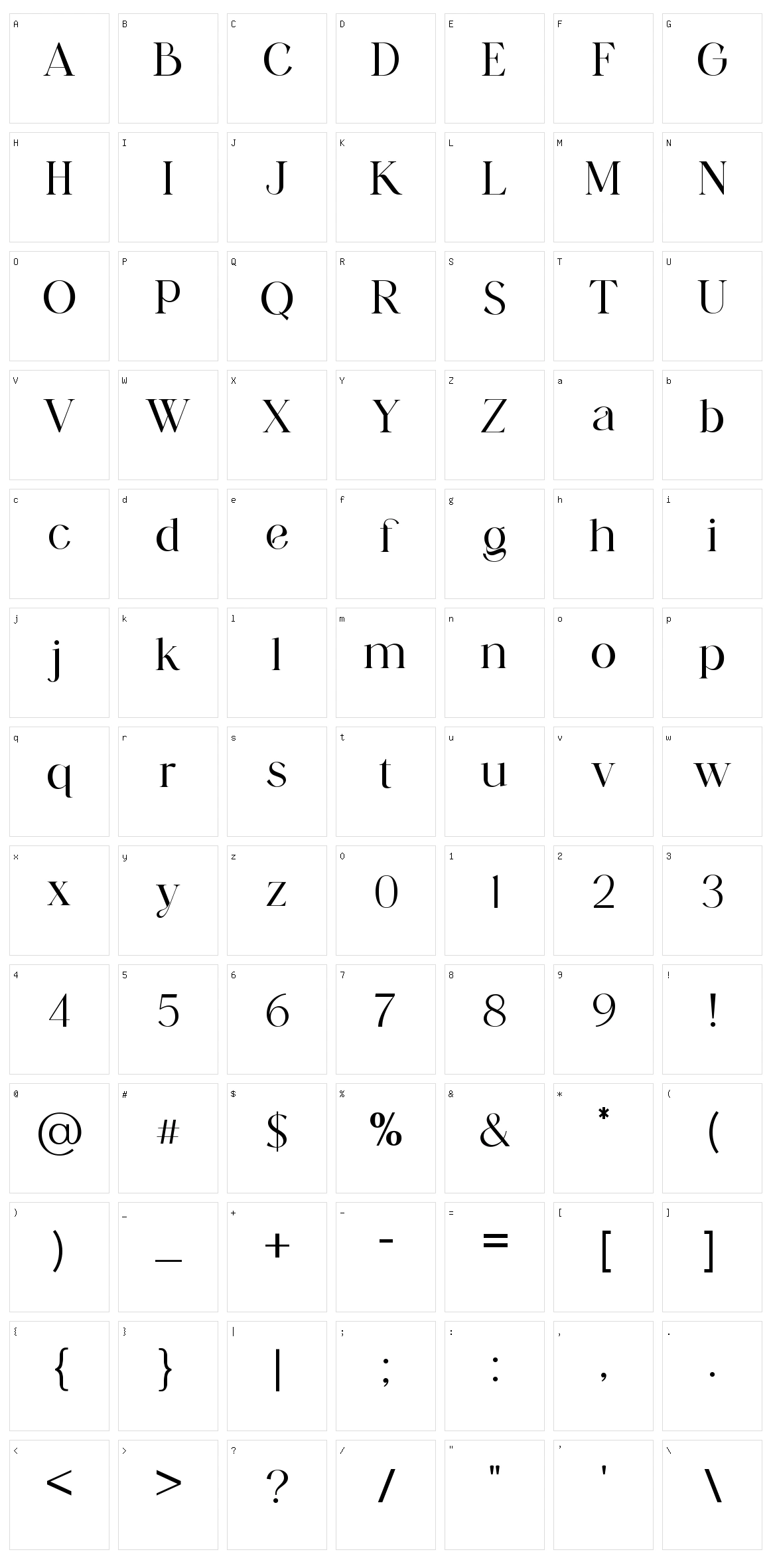 Apostrophic Character Set