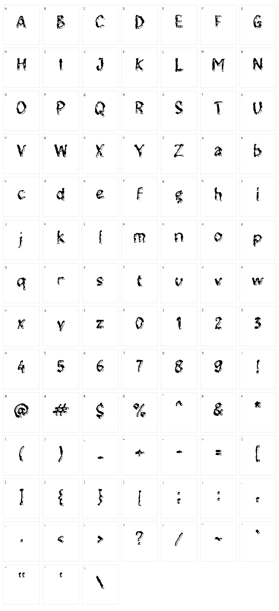 h Hampa Character Set