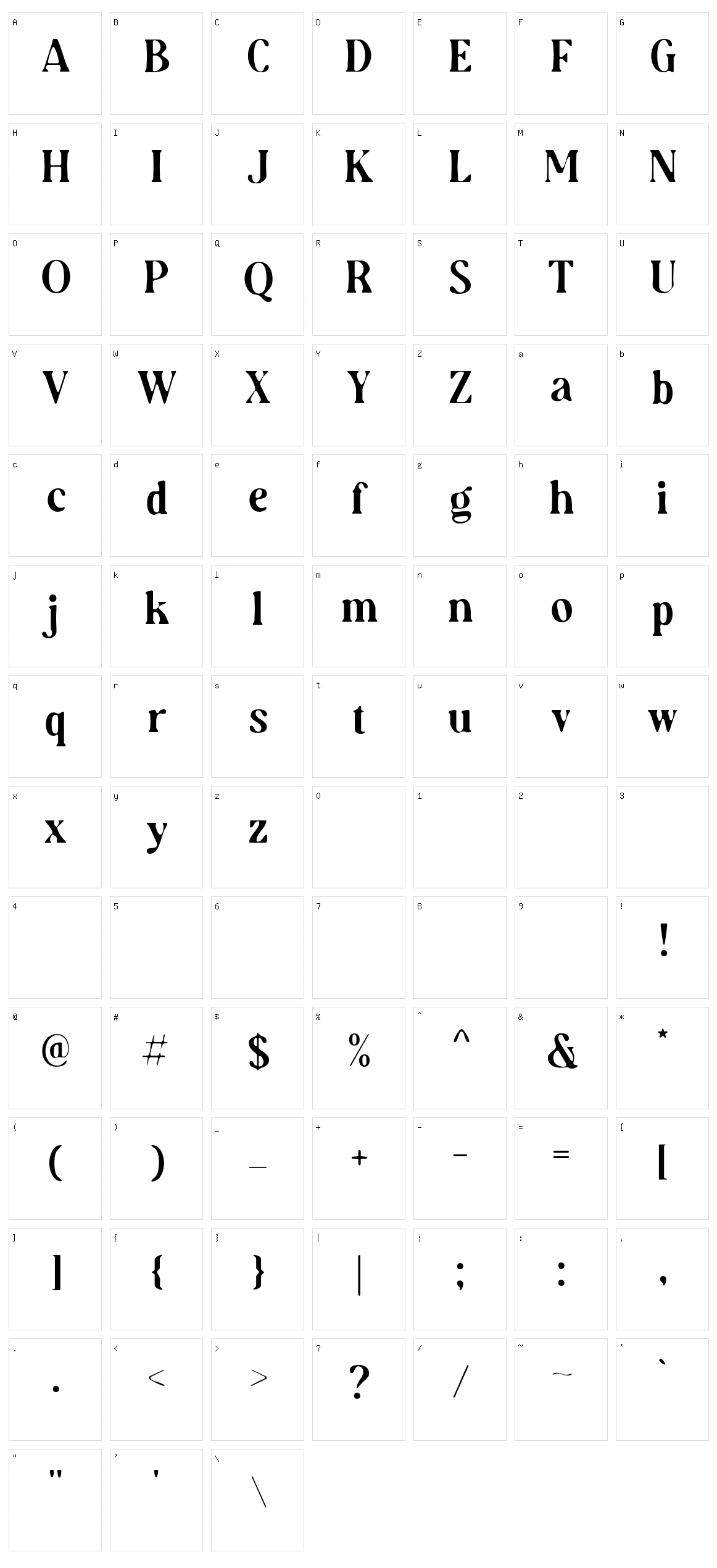 Audrey Mirages Character Set