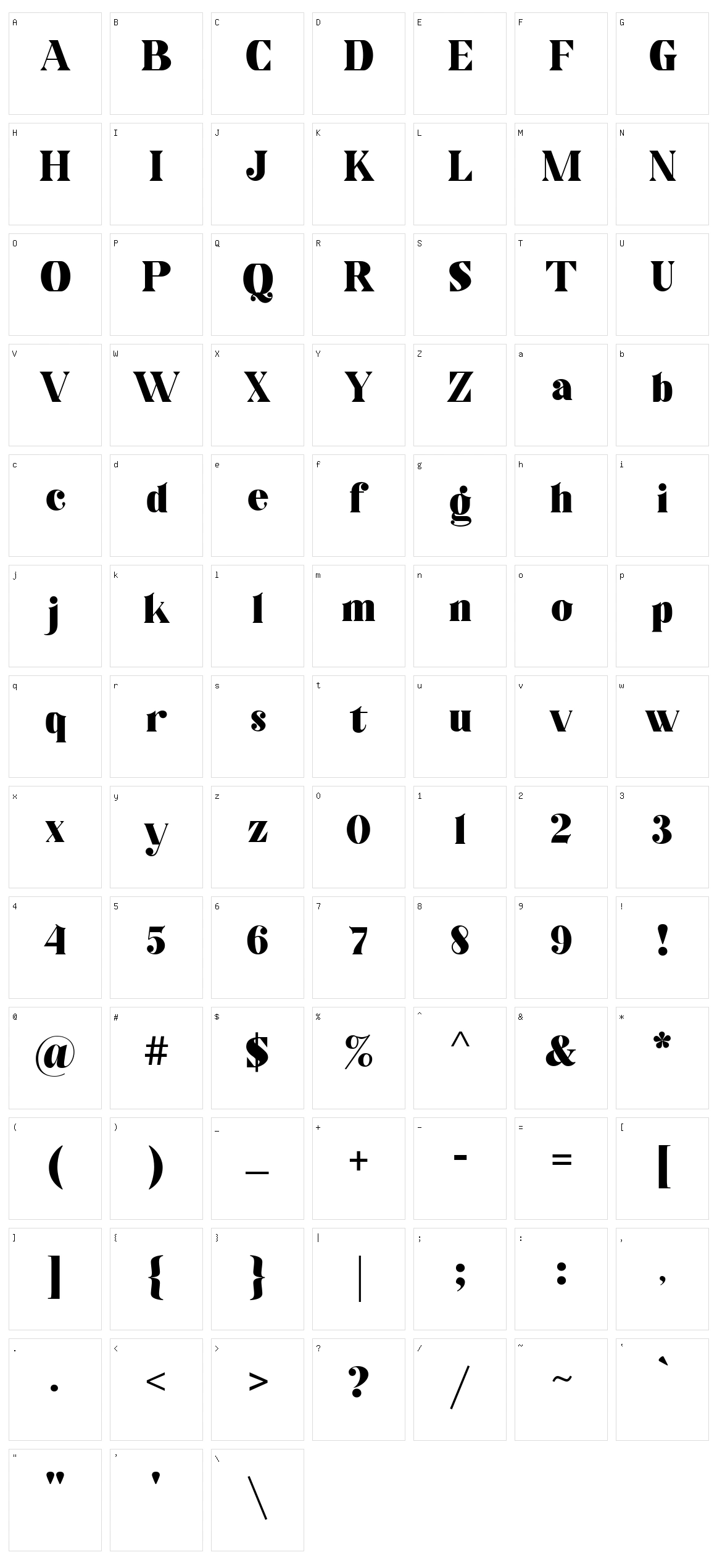 Black Wano Character Set