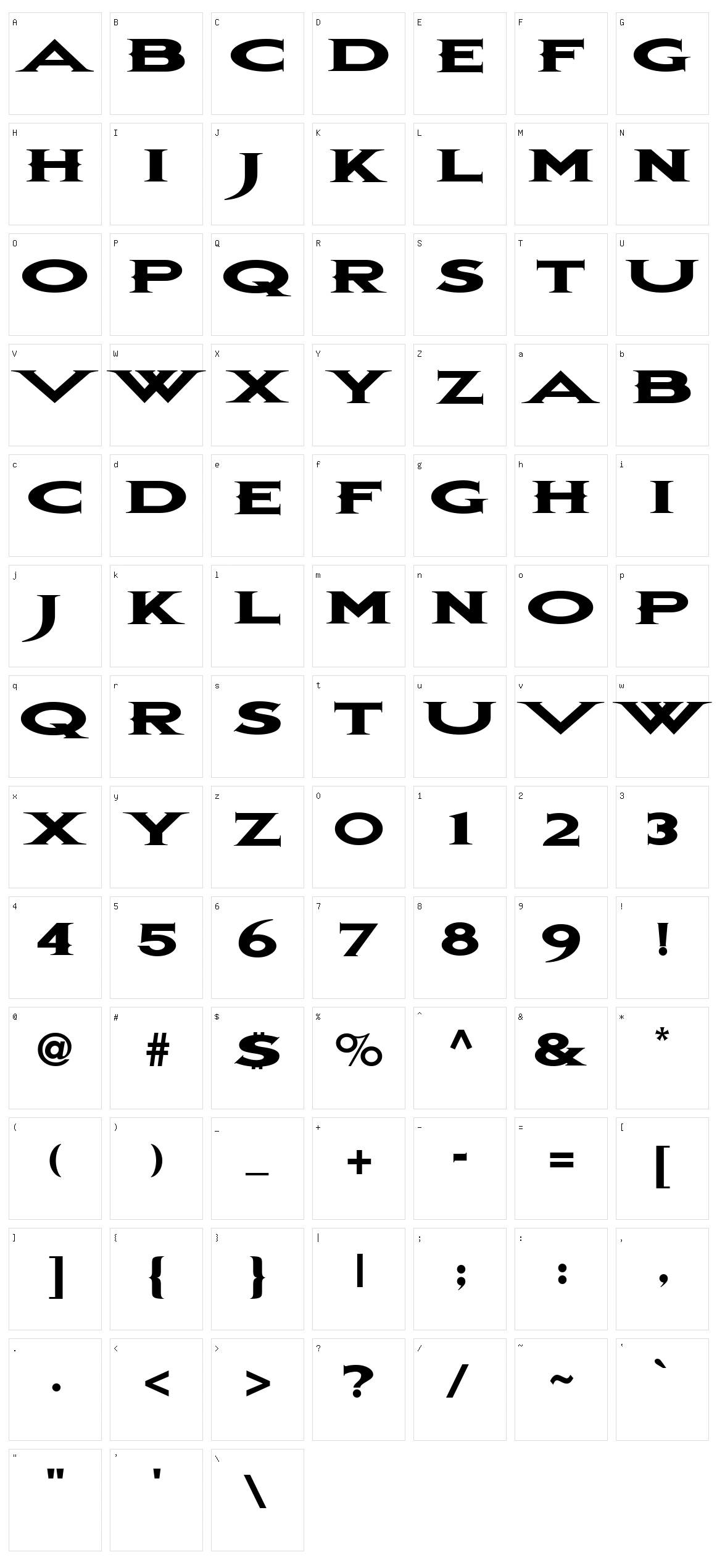 Bon Jovi Character Set