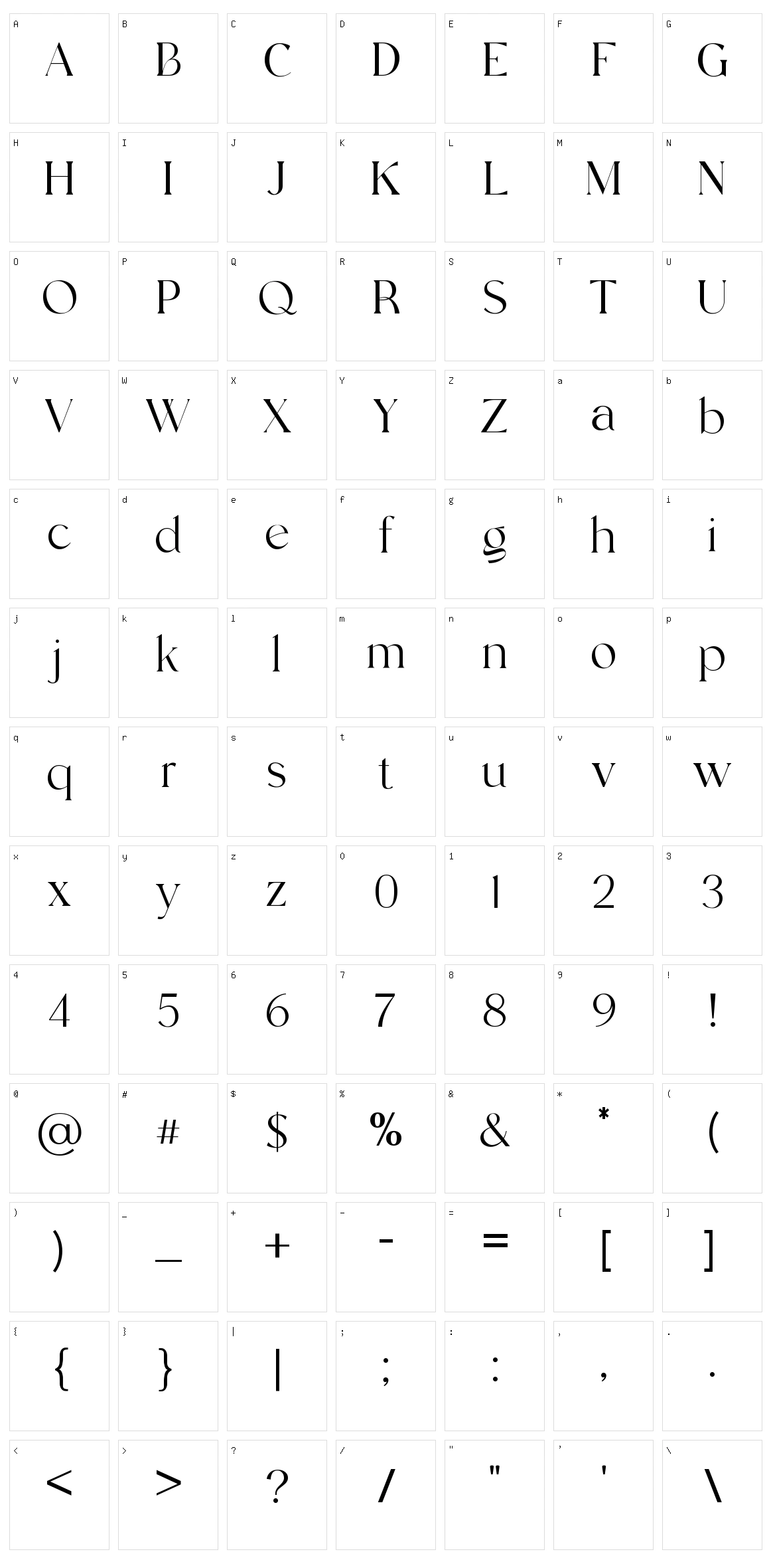 Brogadier Character Set