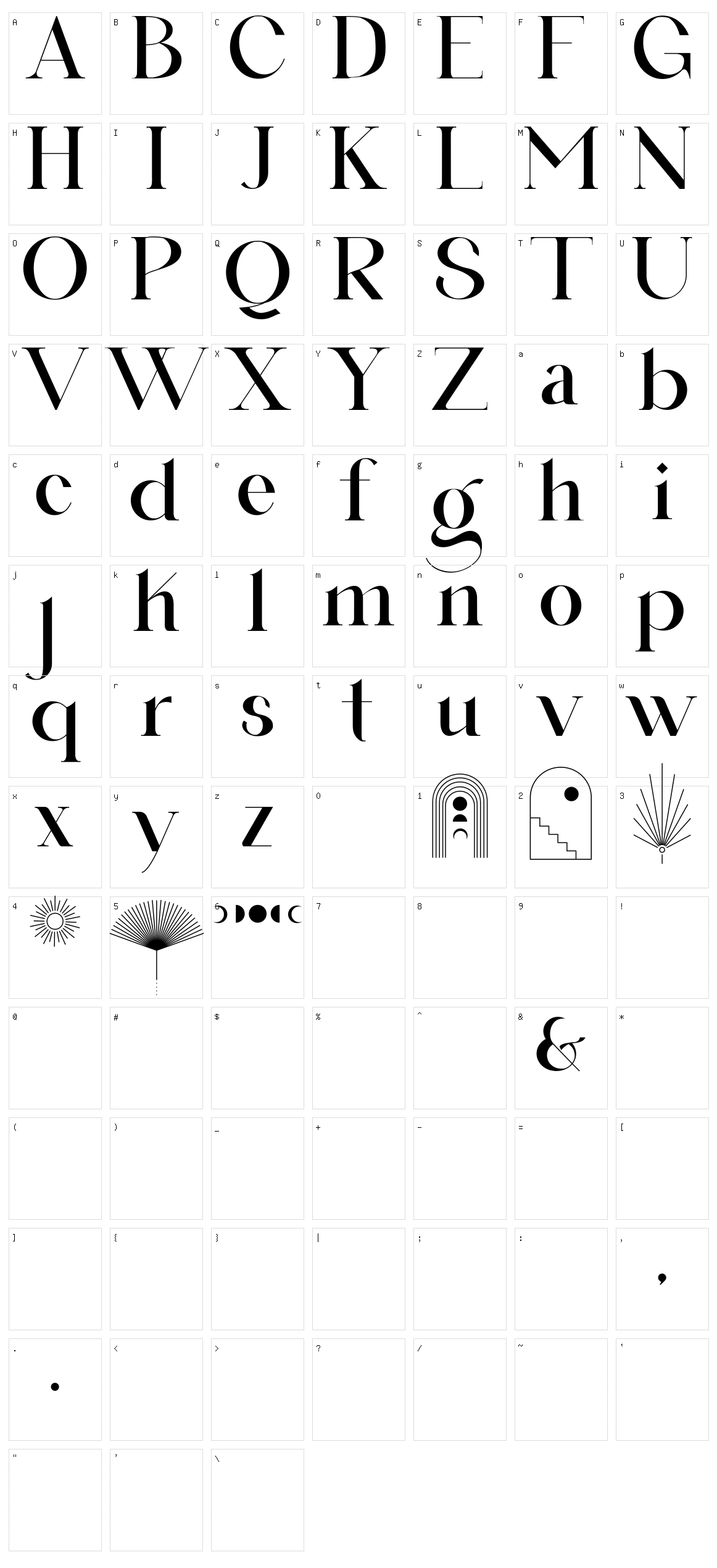 Buljirya Character Set