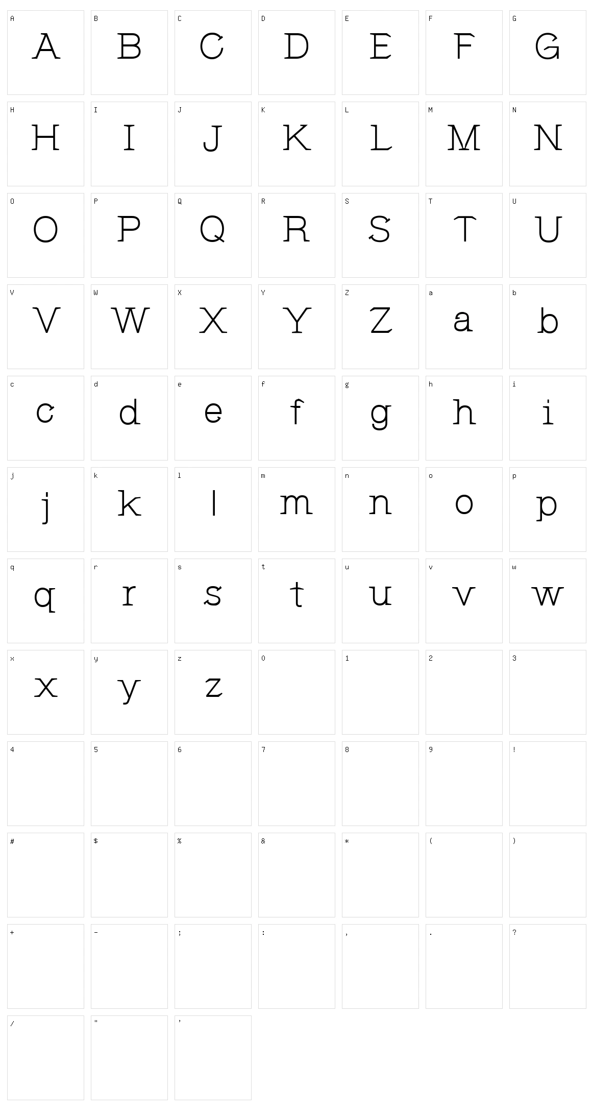 CF Jeanne Mance Character Set