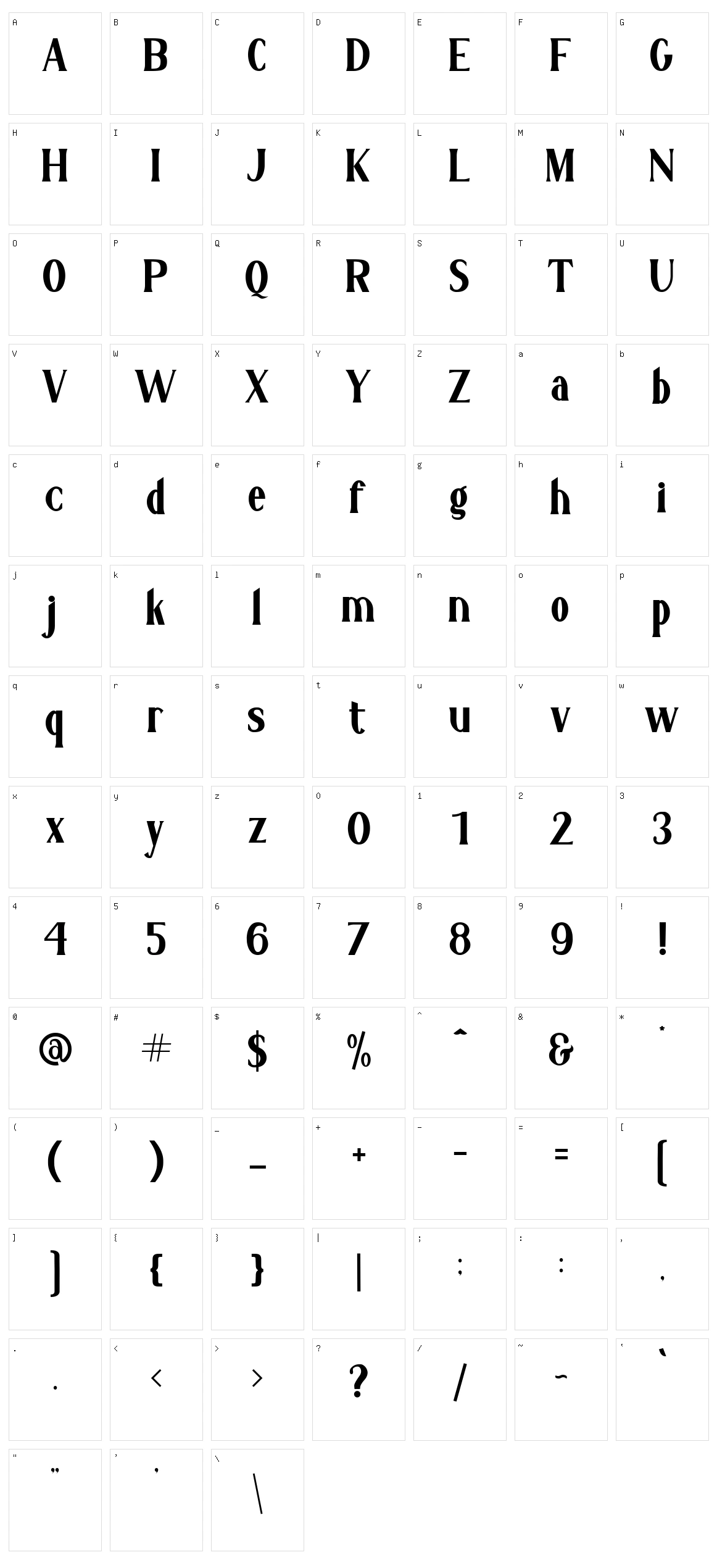 Charlotte Giselle Character Set