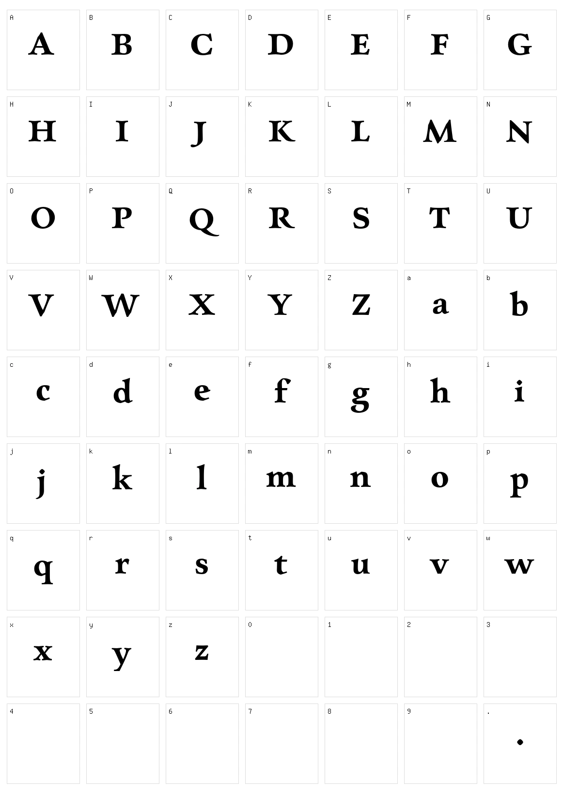 Charpentier Renaissance Character Set