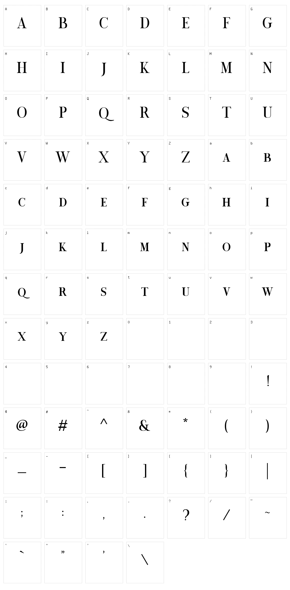 Chrono Character Set