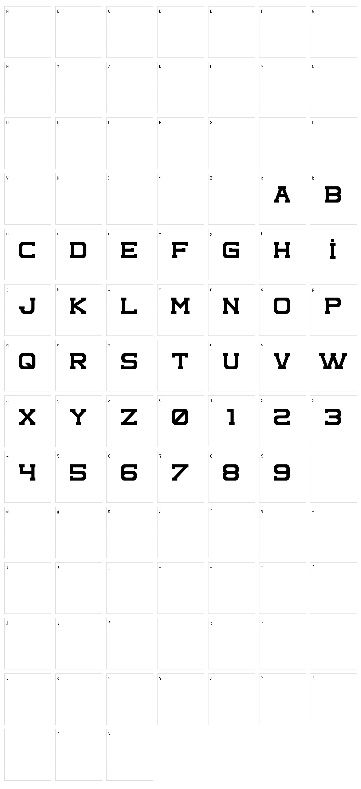 Complex Character Set