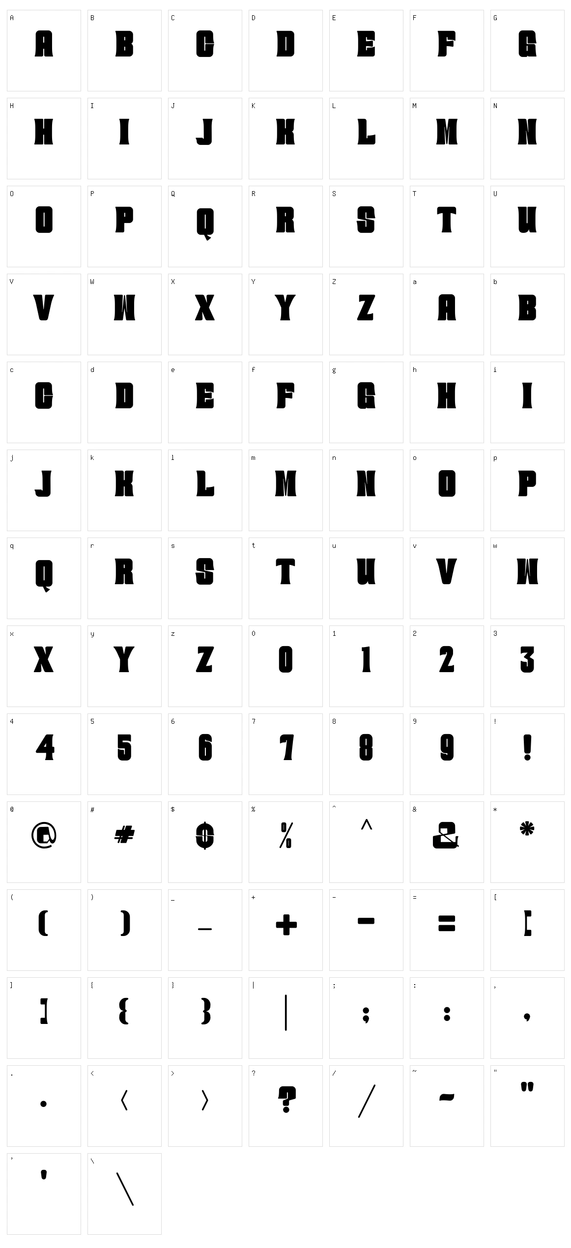 Crimbo Vintage Character Set