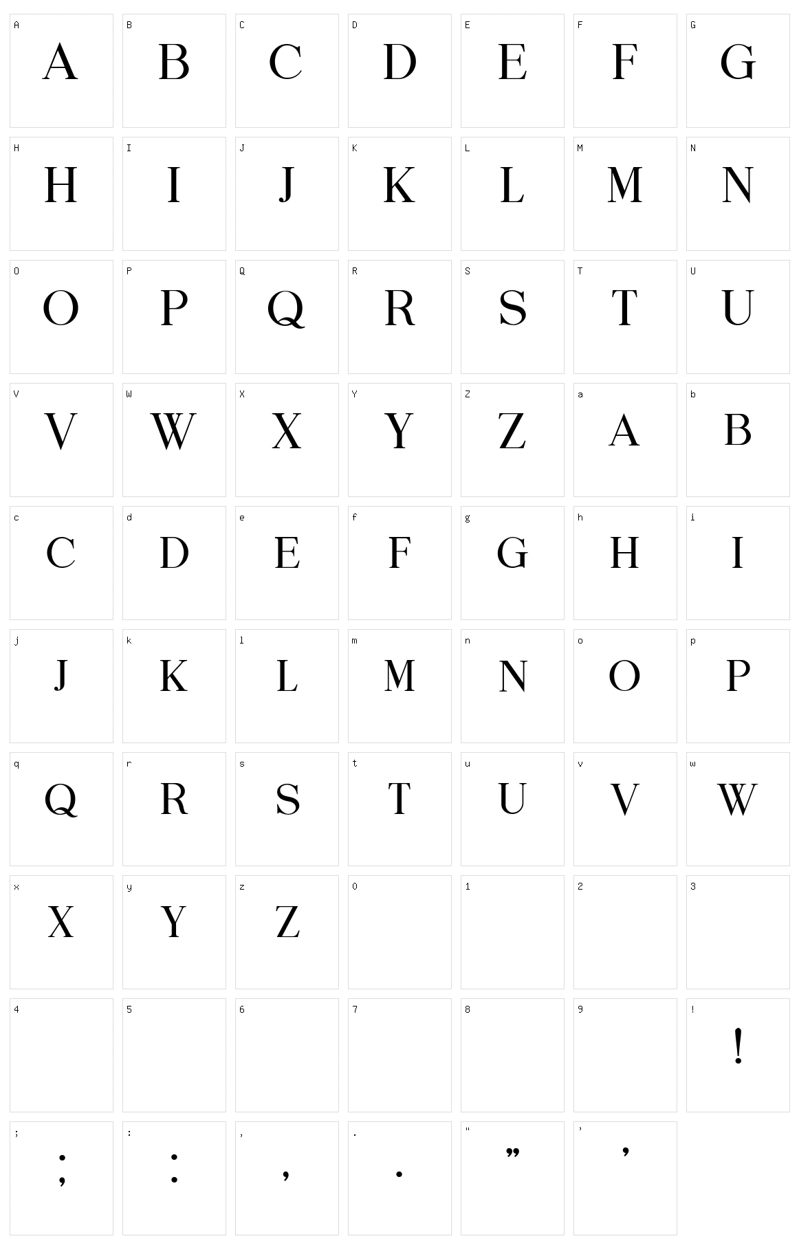 Cyber Hashtags Character Set