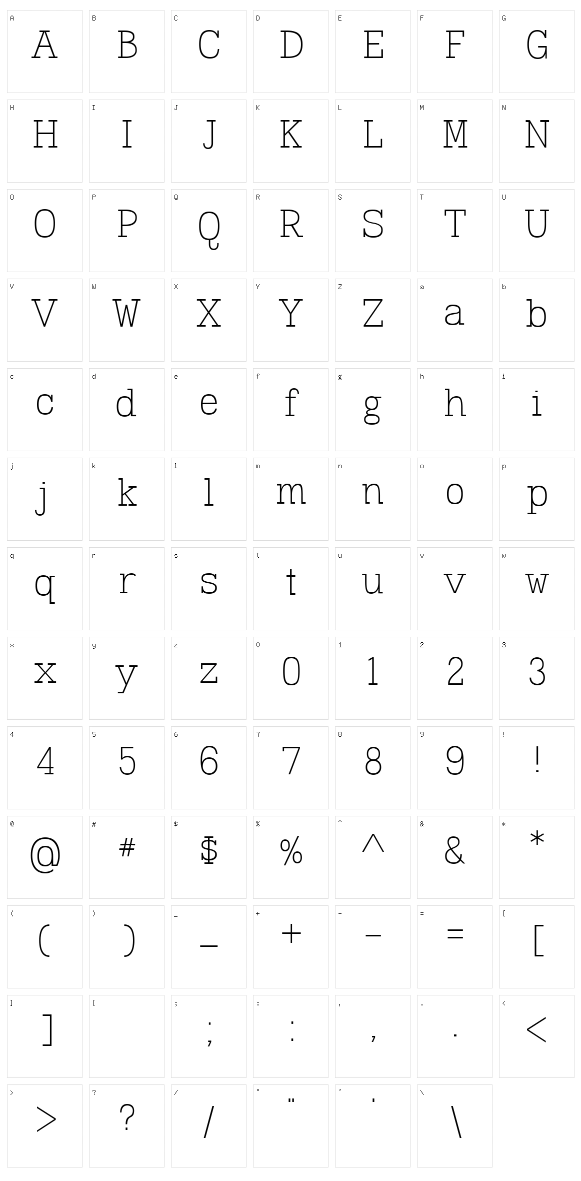 Dusseldorf Character Set