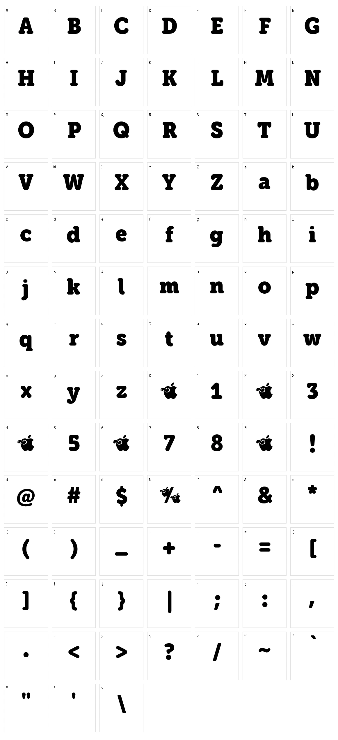 Eacologica Round Slab Character Set