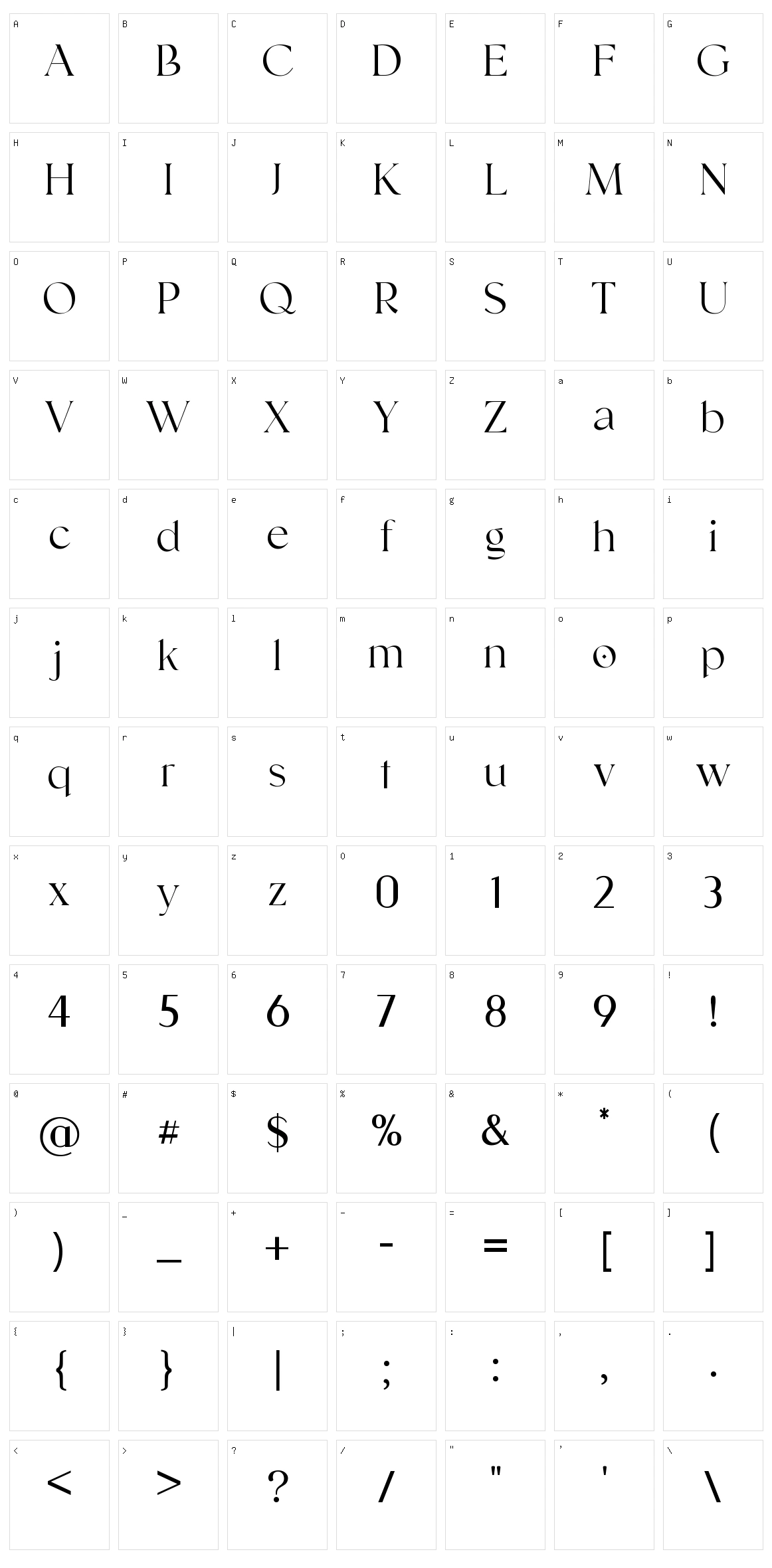 Eleanor Goenka Character Set