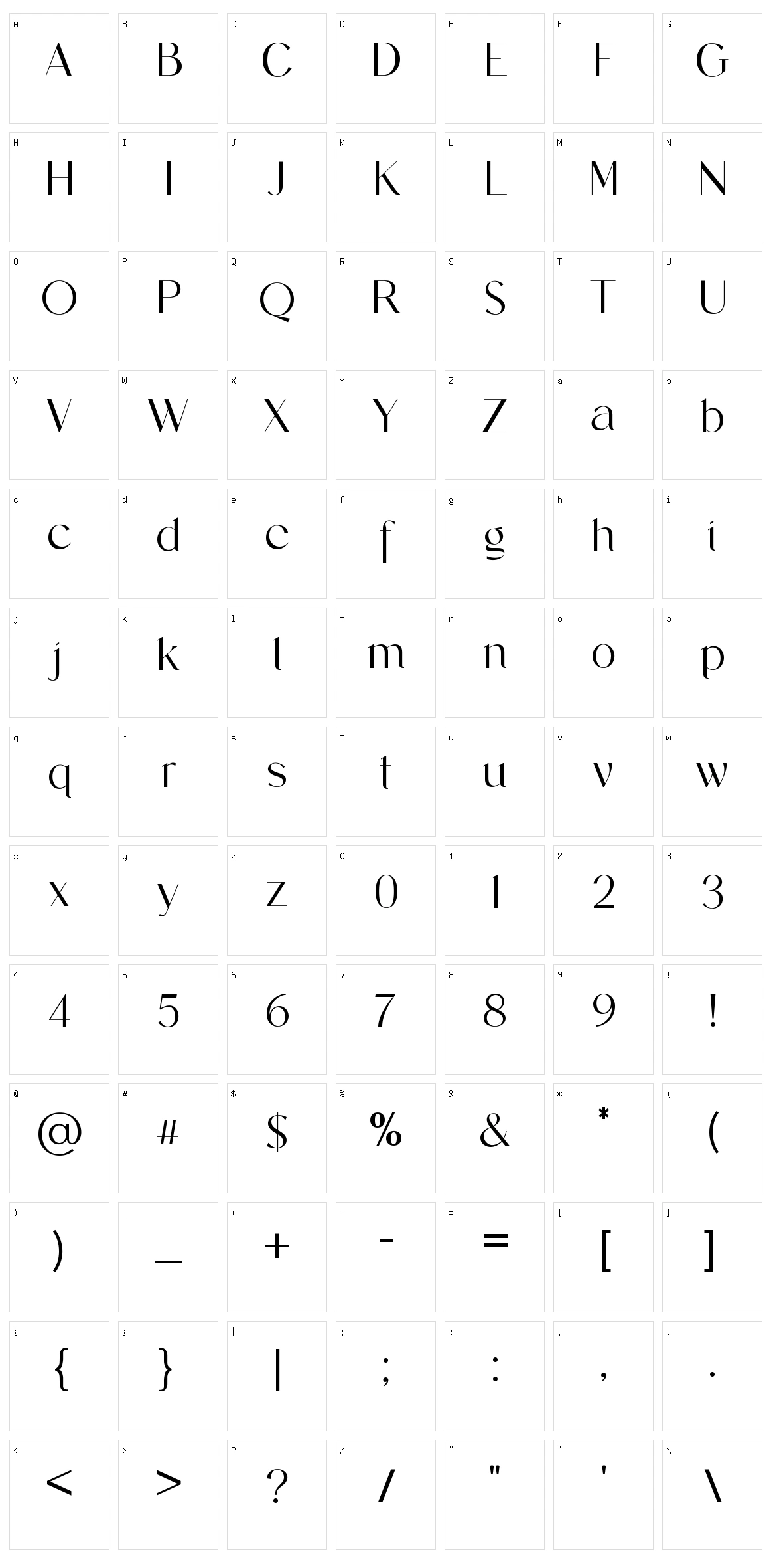 Faithfully Character Set