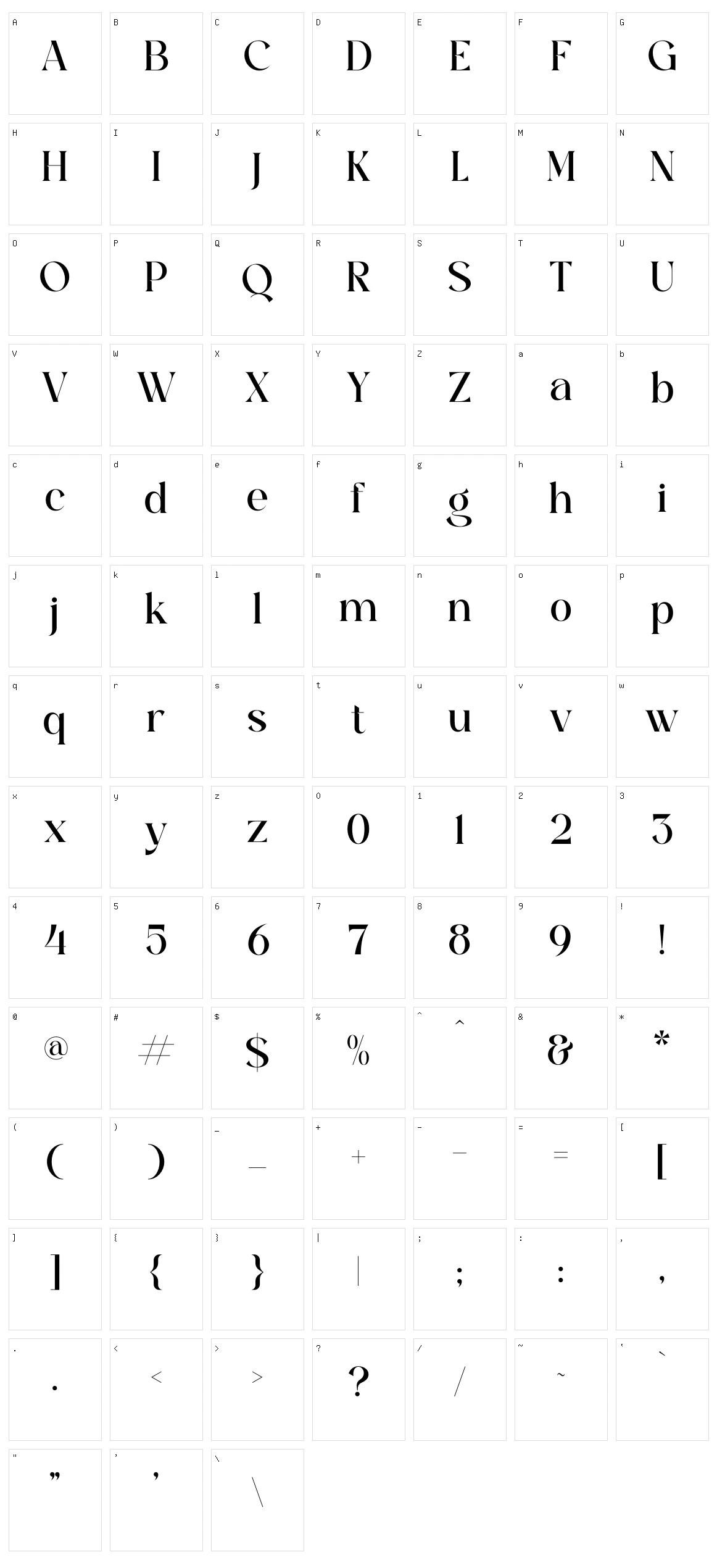 Fantasik Character Set