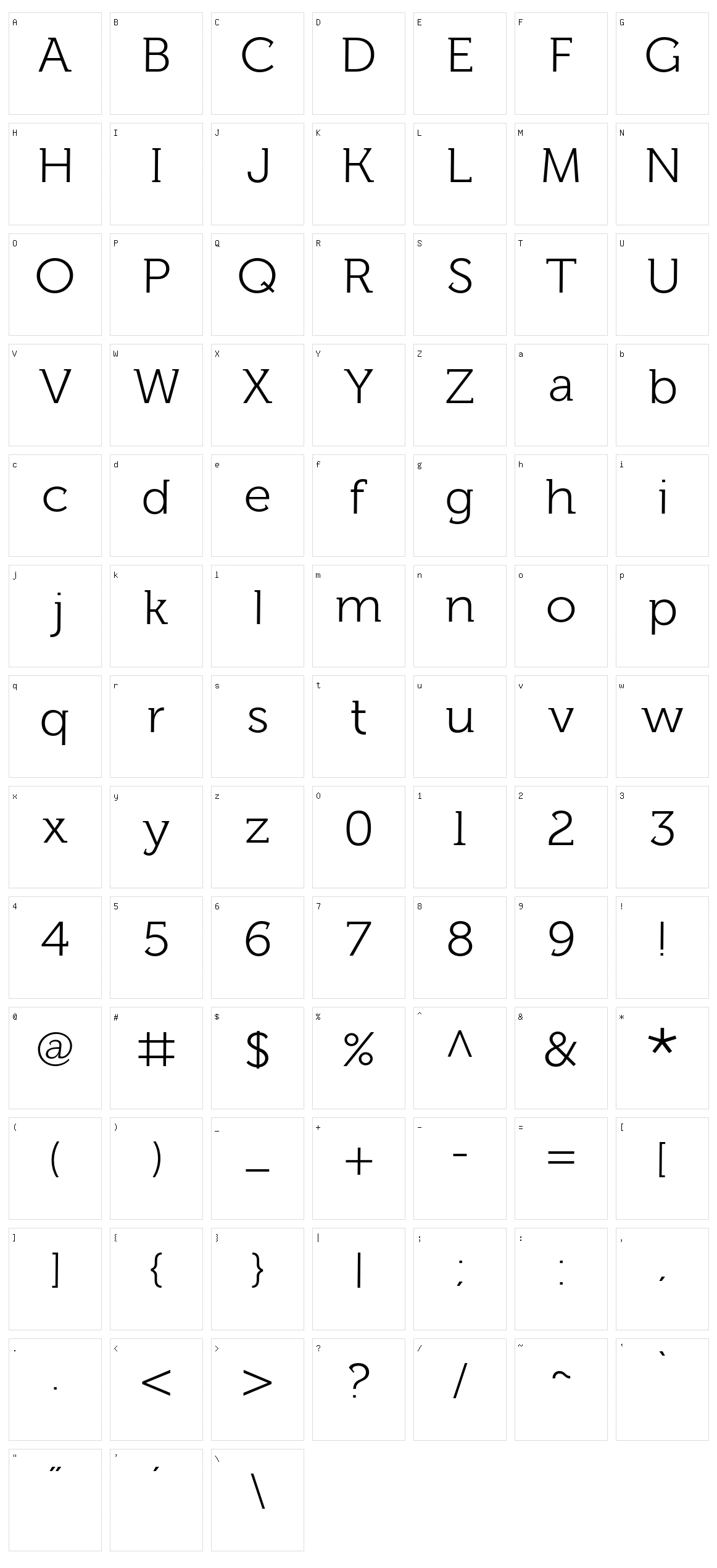 Fh Lentil Character Set