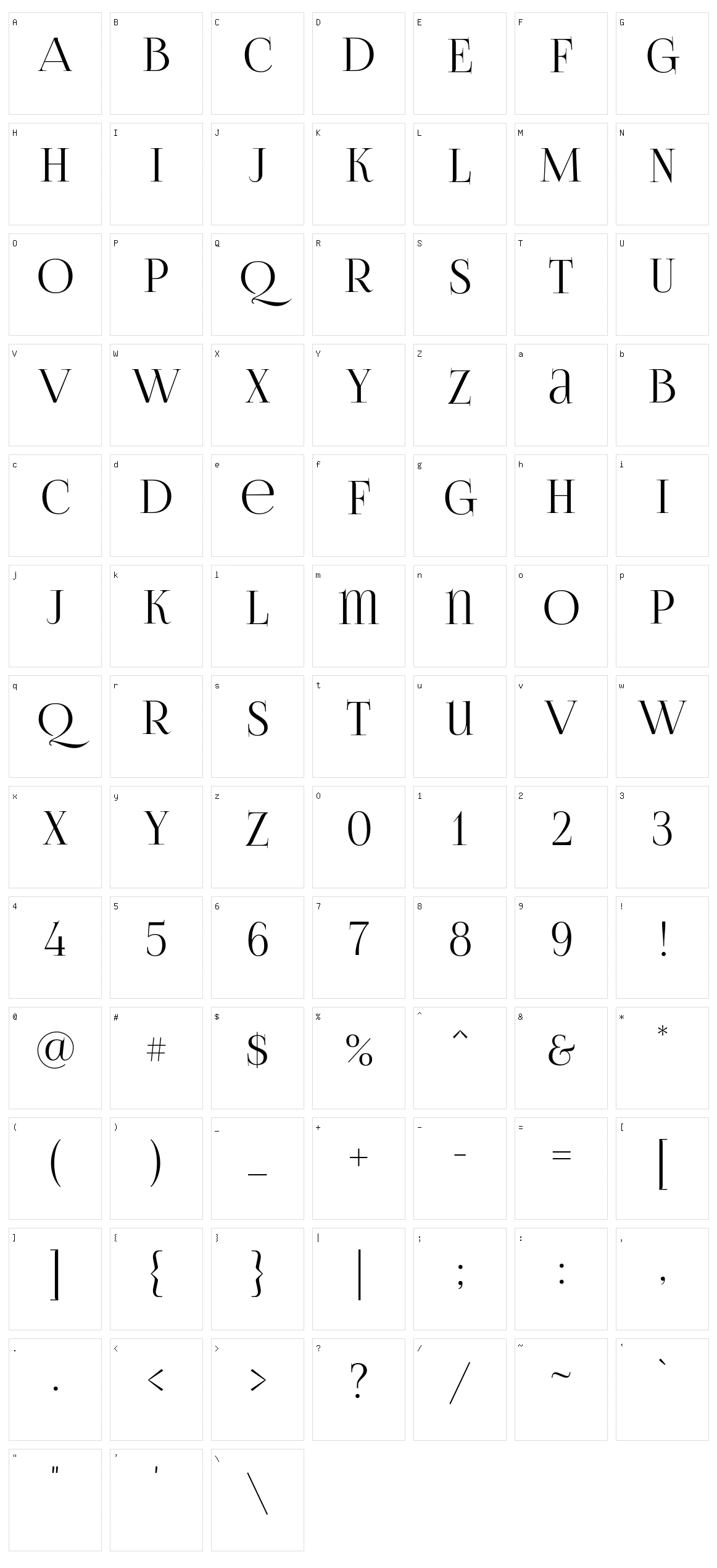 Foglihten No06 Character Set