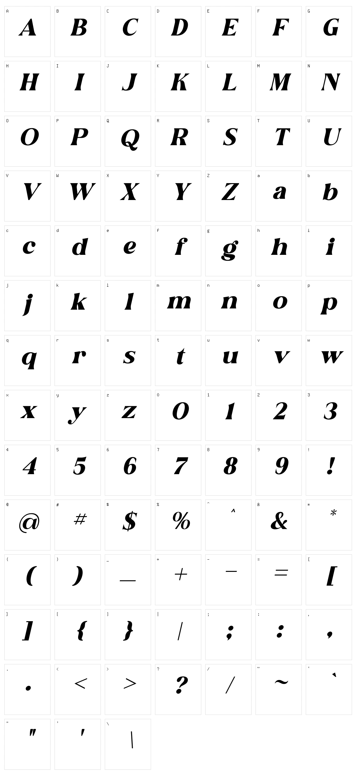Fogsta Character Set
