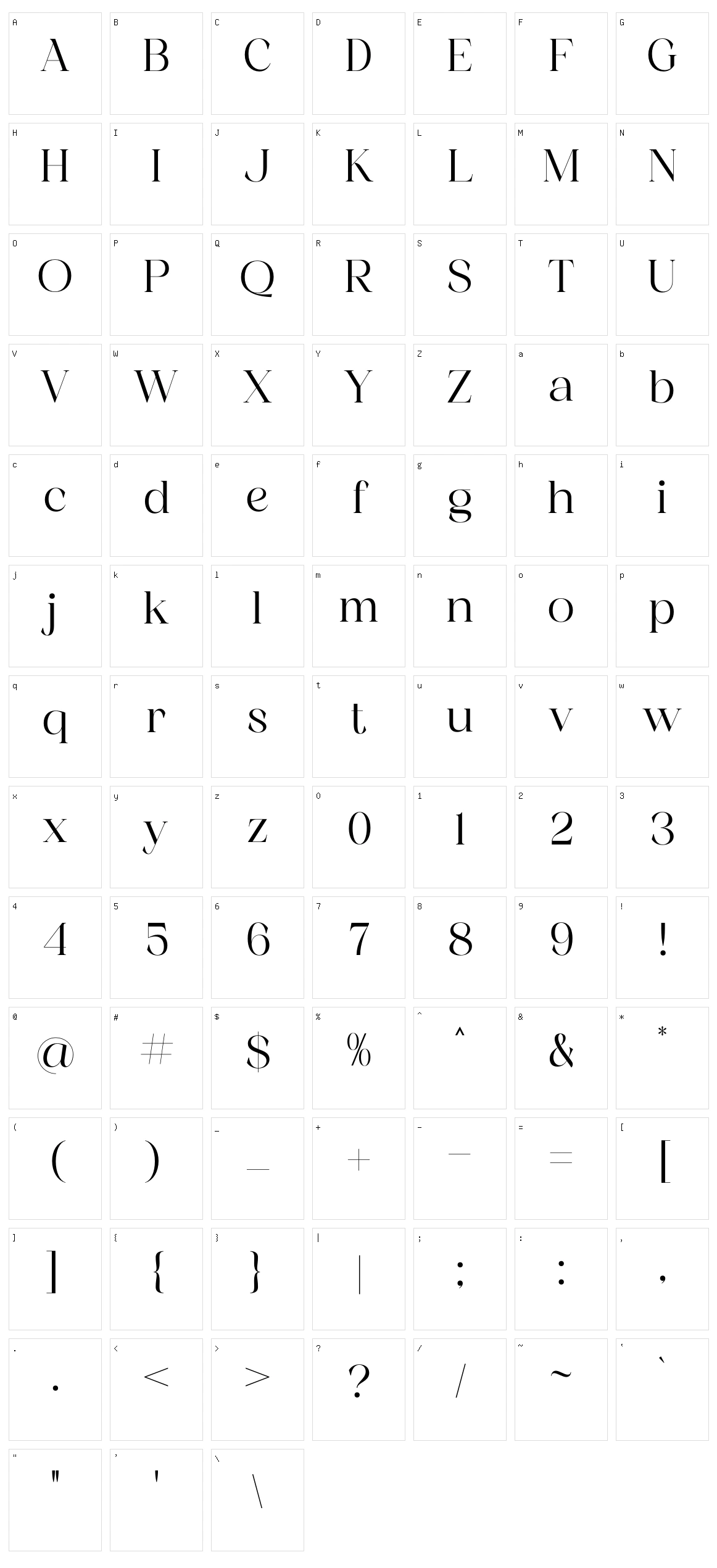 Gaela Character Set