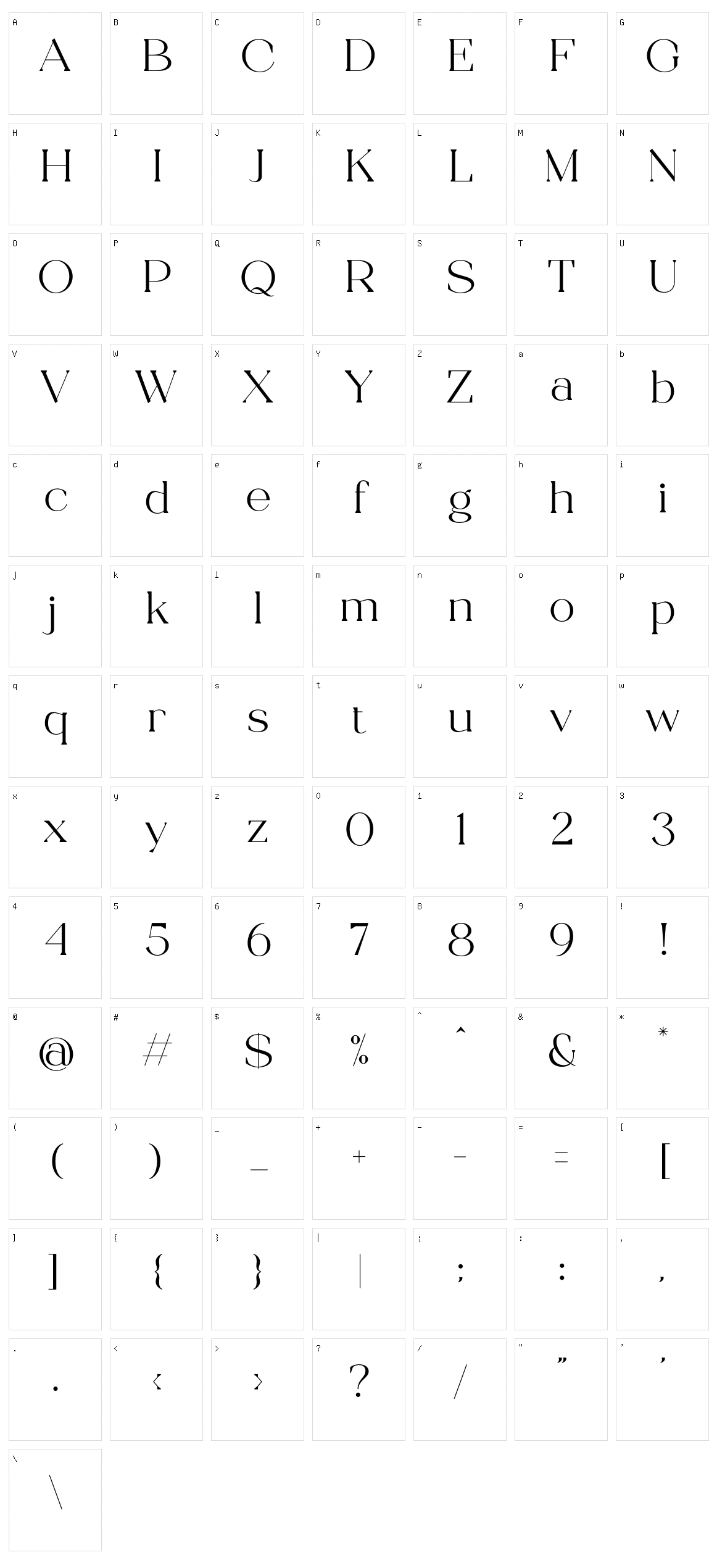 Giliran Character Set