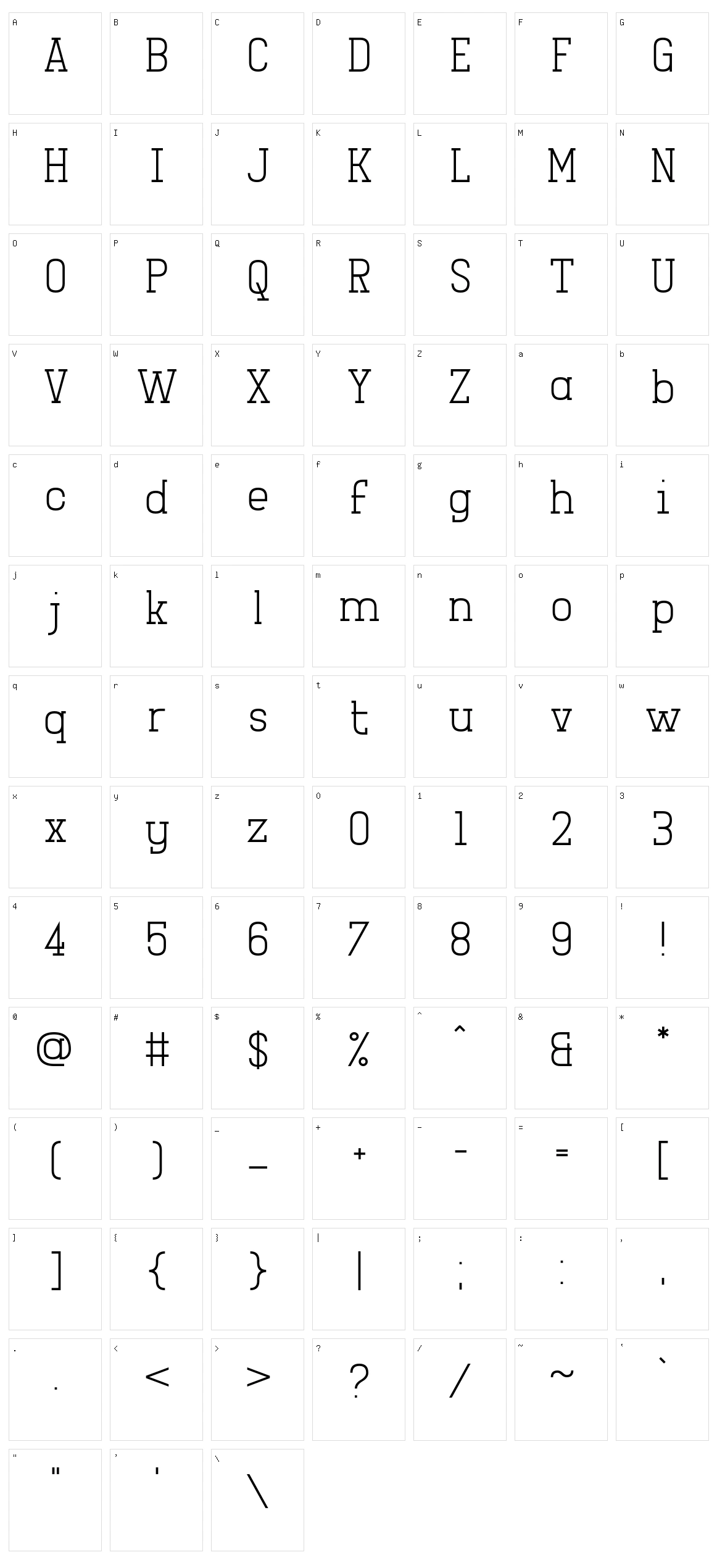 Girlesque Character Set