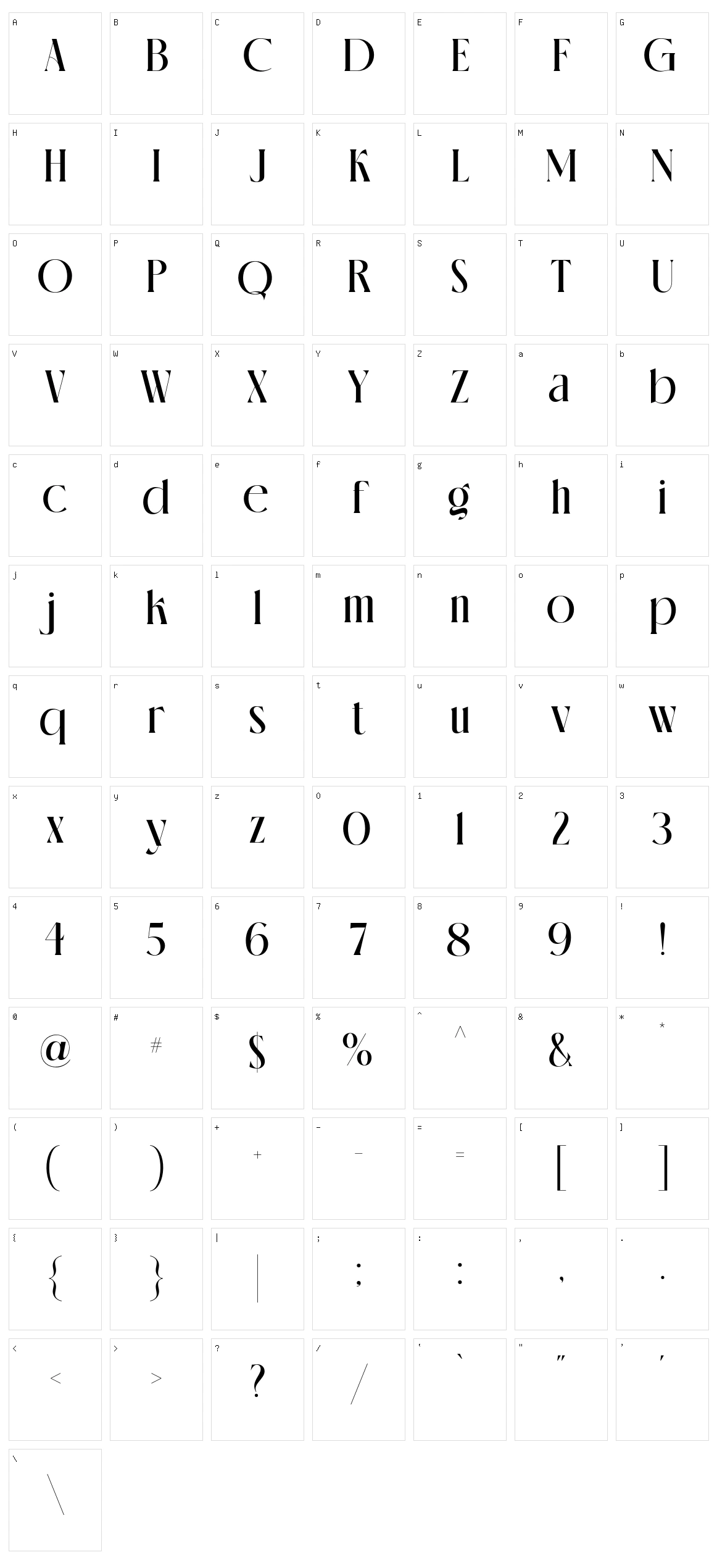 Glossy Character Set