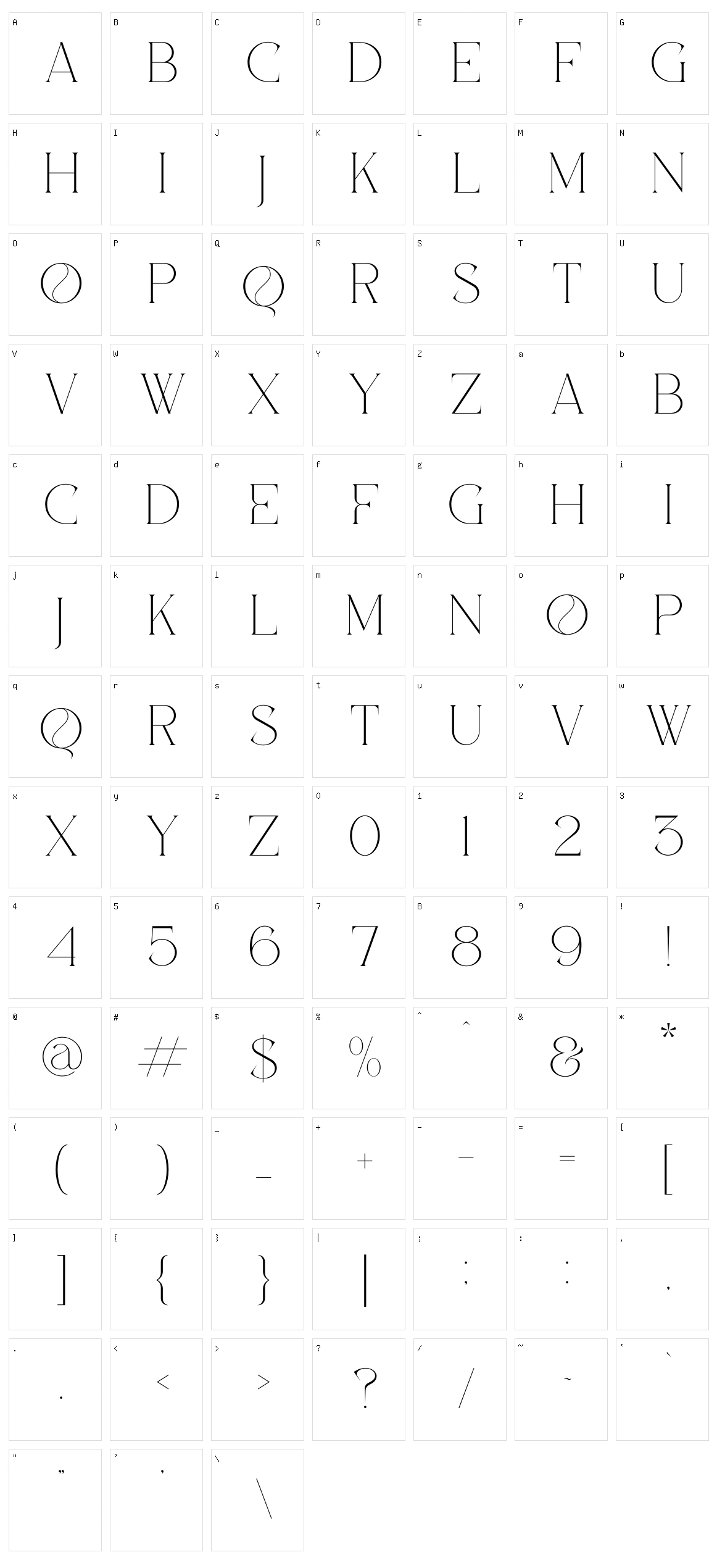 Golden Character Set