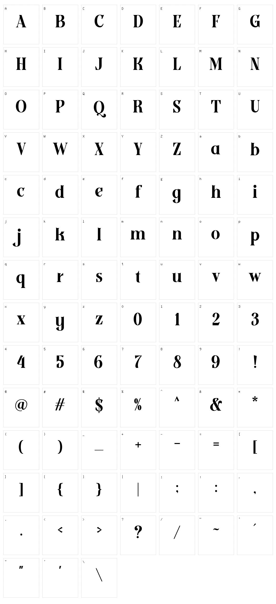 Ground Castle Character Set