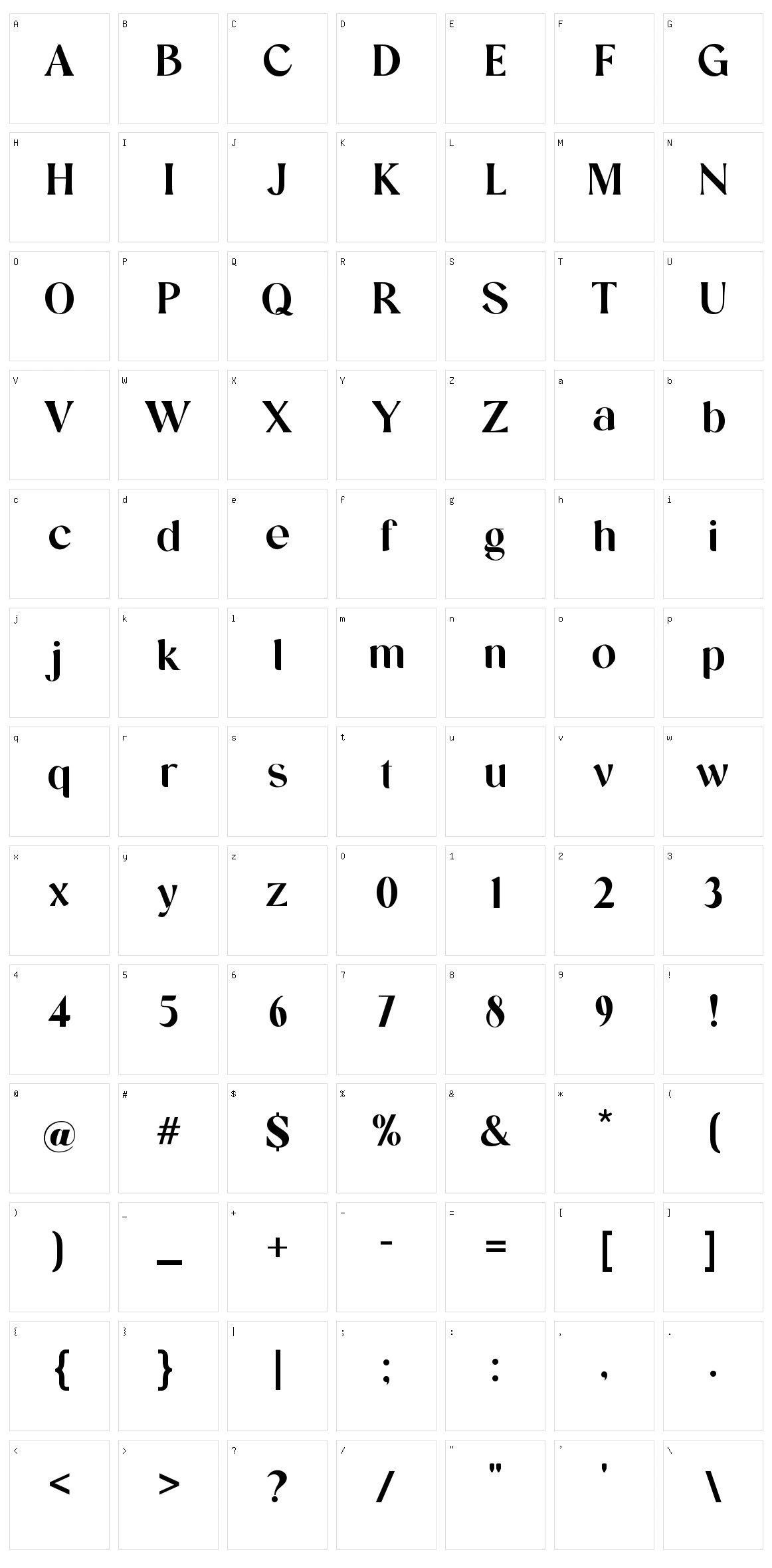 Heartbreak Character Set