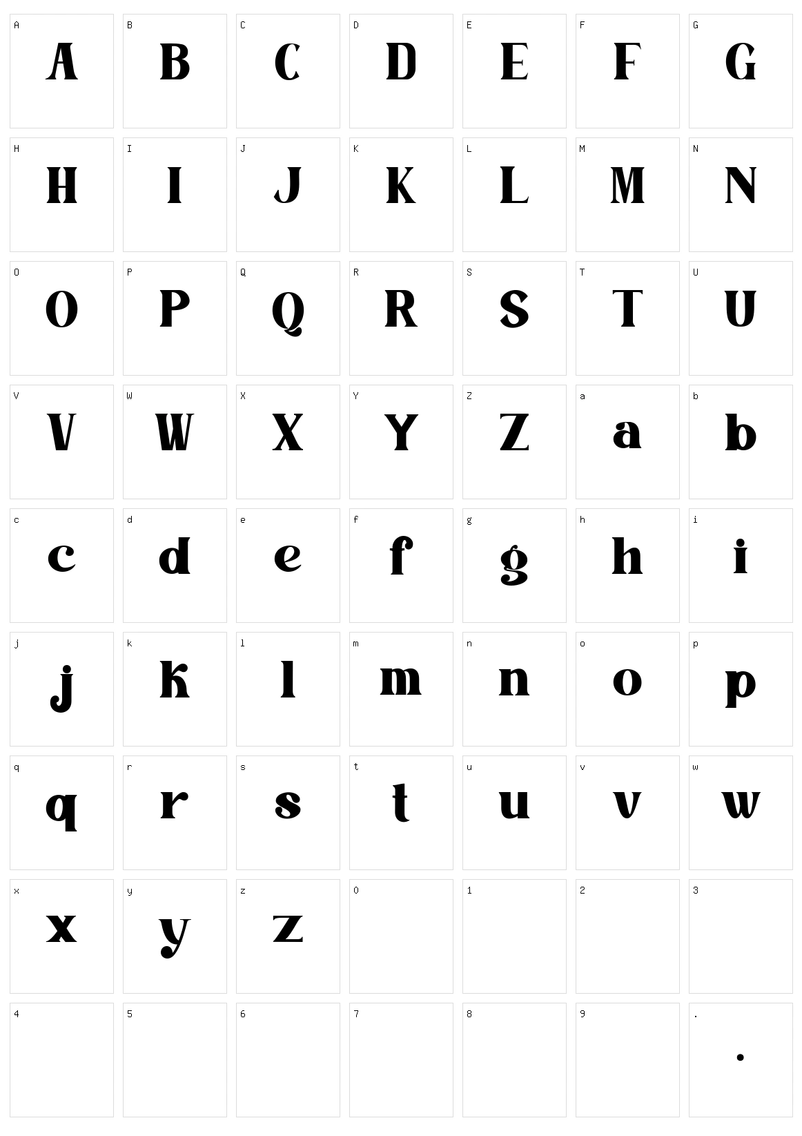 Helios Retro Character Set