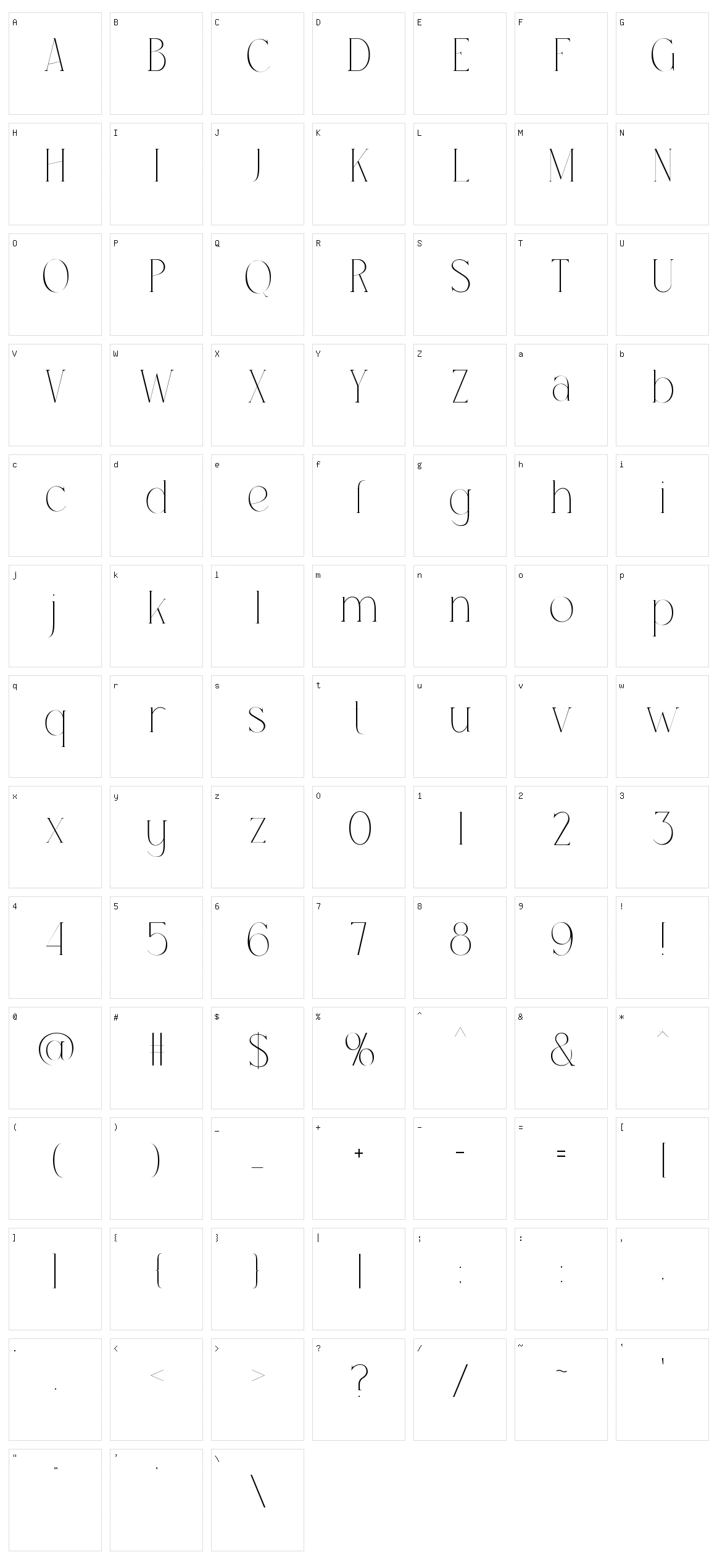 Hikayat Character Set