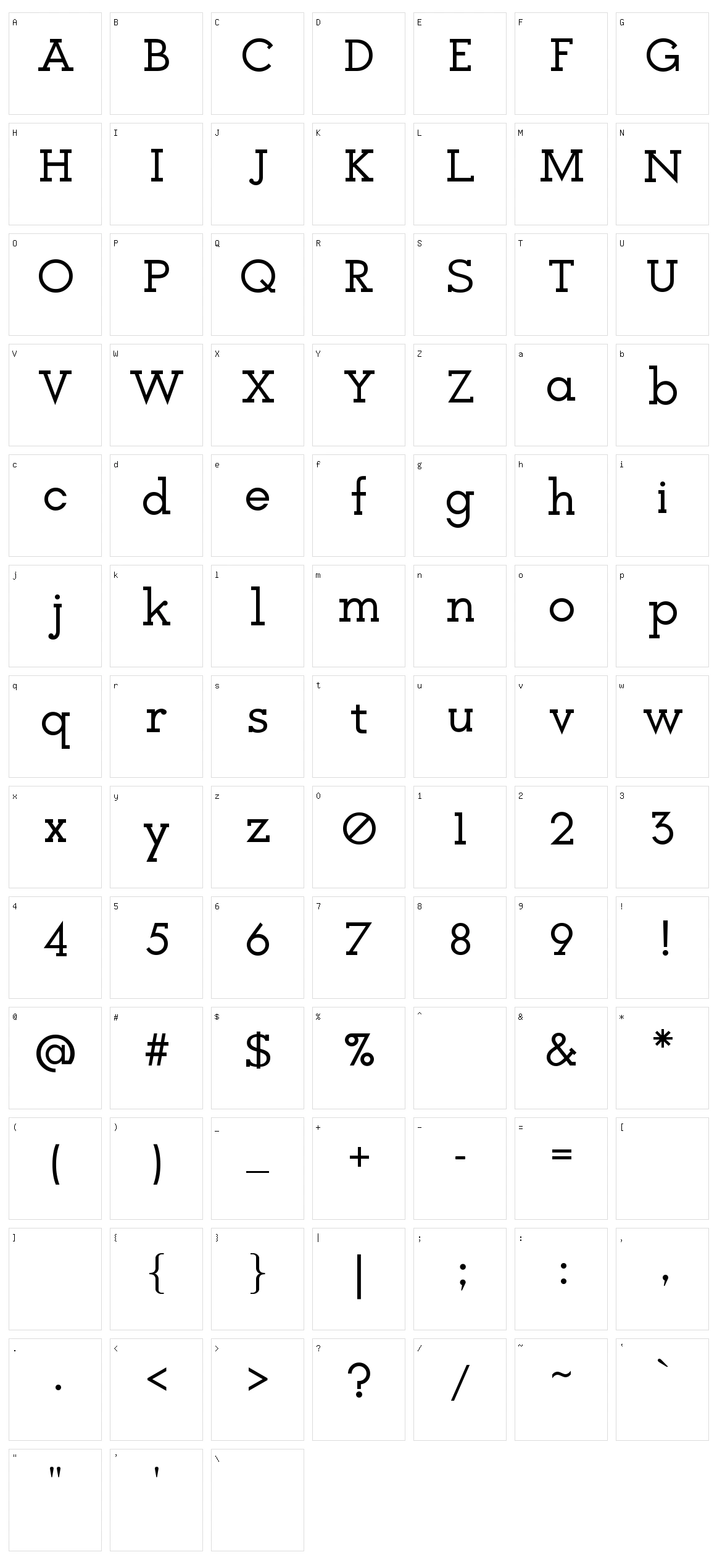 Icebreaker Character Set