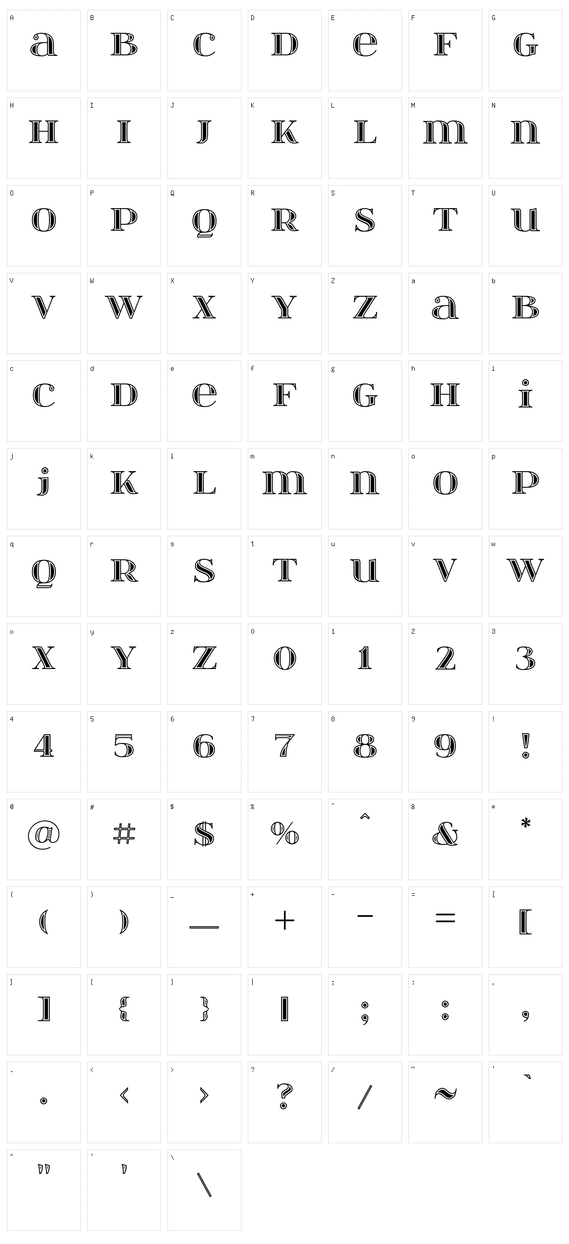 Itsadzoke Character Set