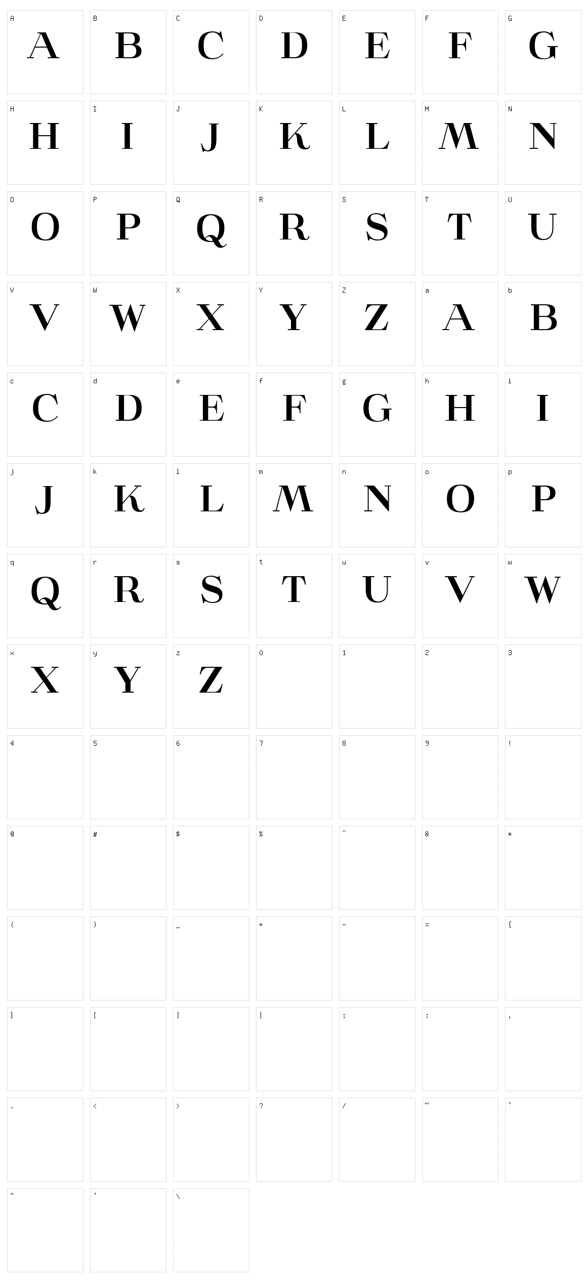 Jealousy Character Set