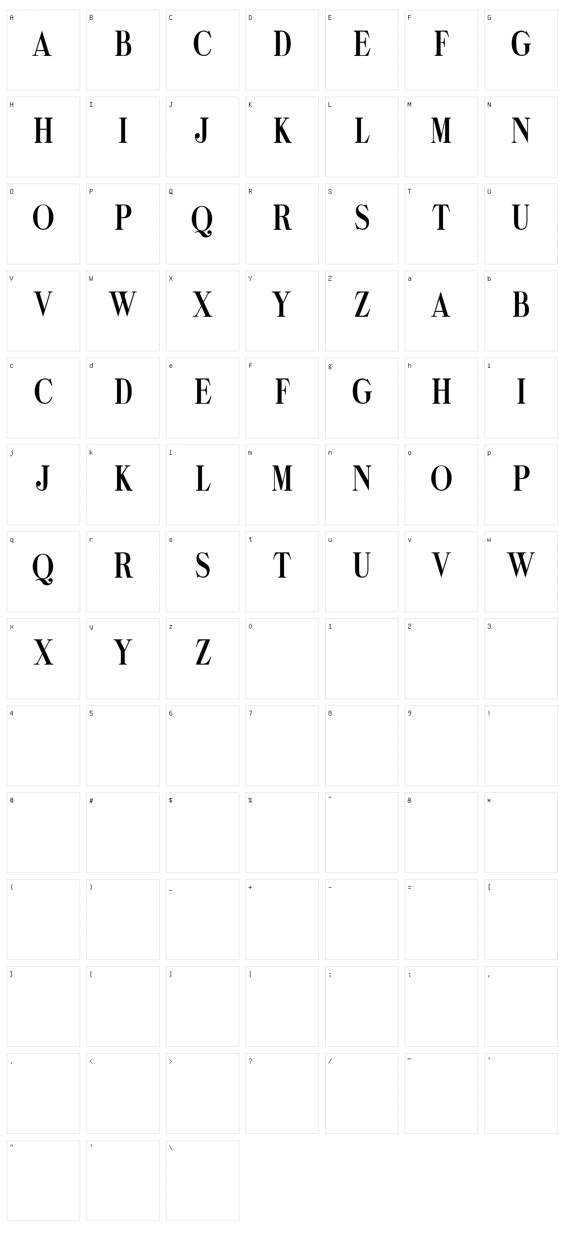 Joyride Character Set