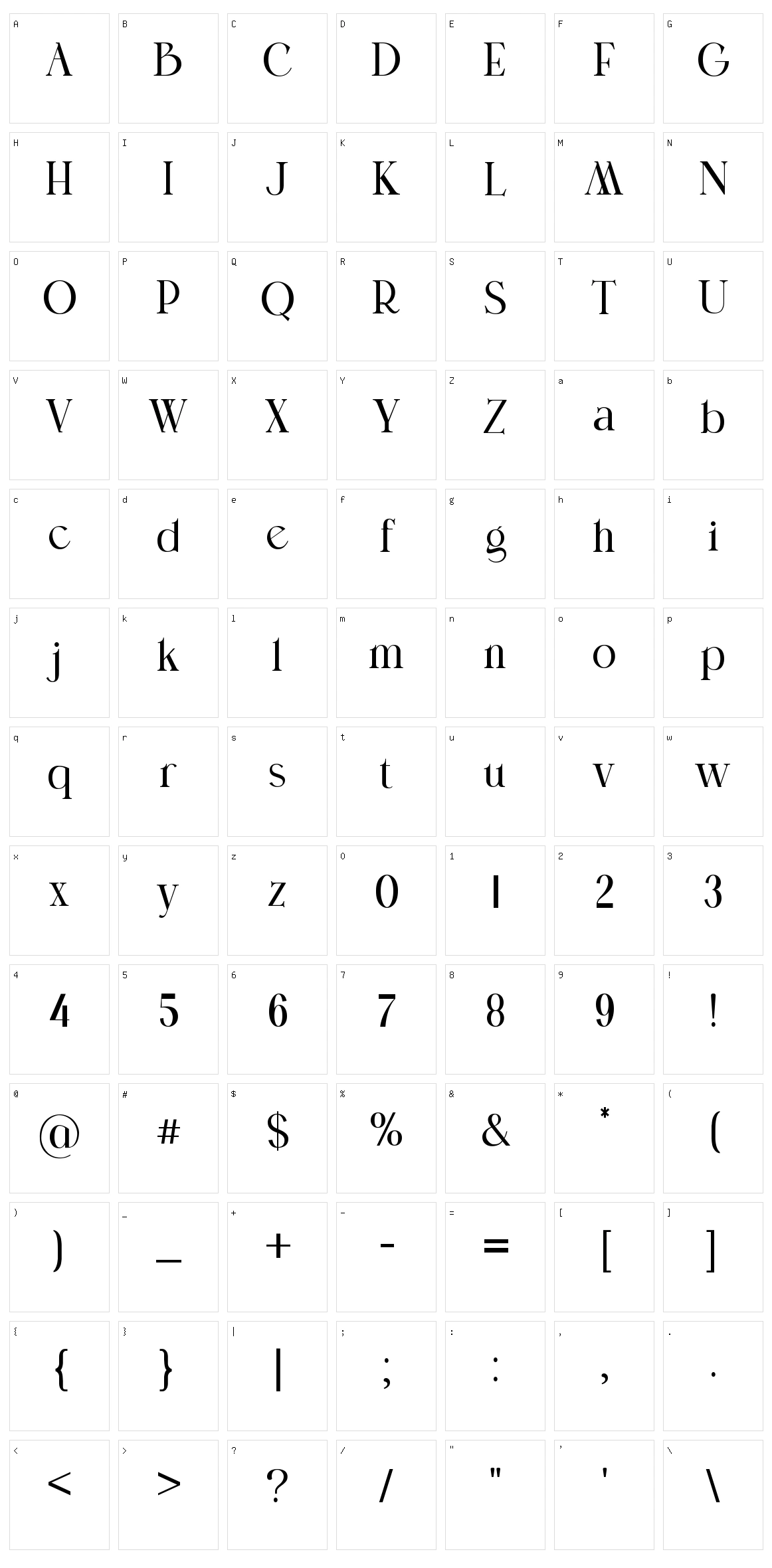 Katie Milky Character Set