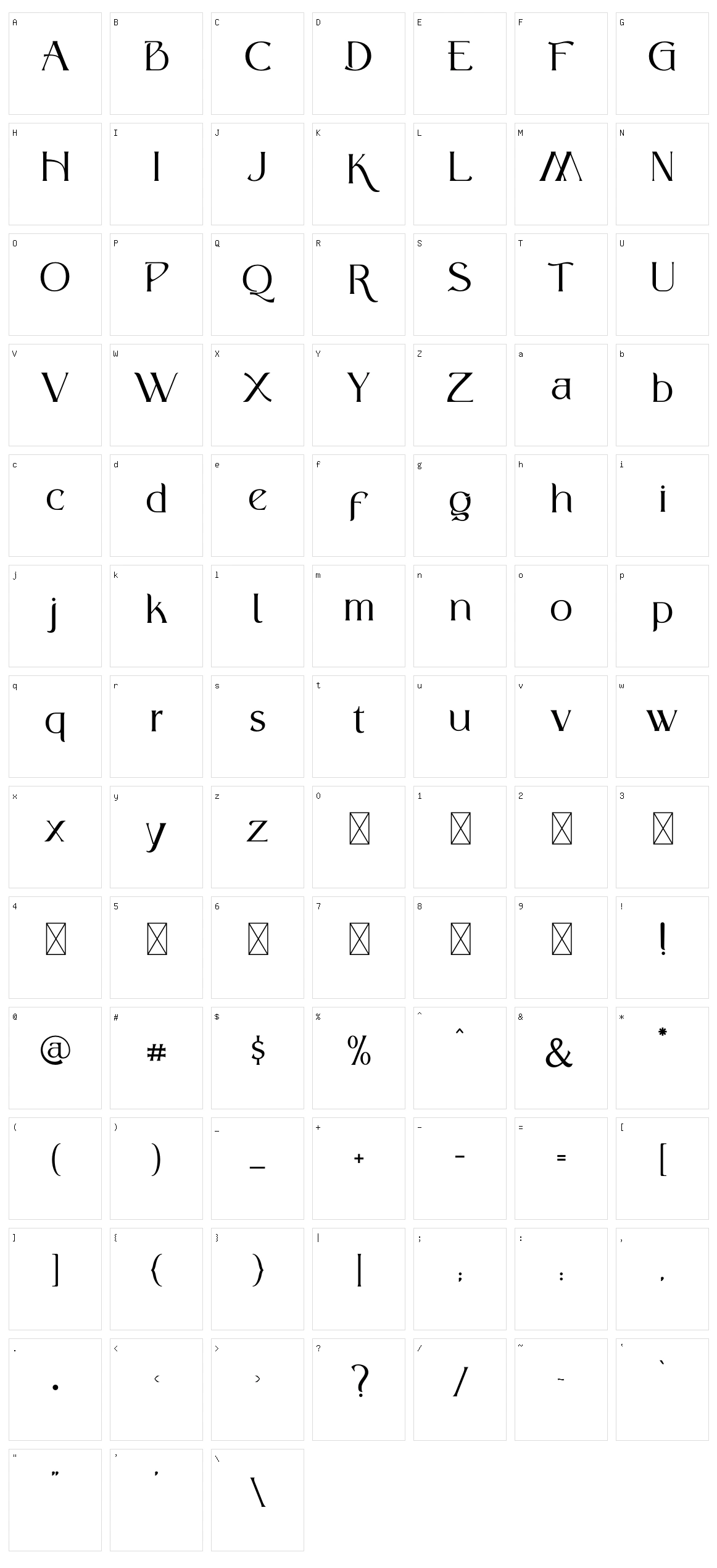 King Victory Character Set