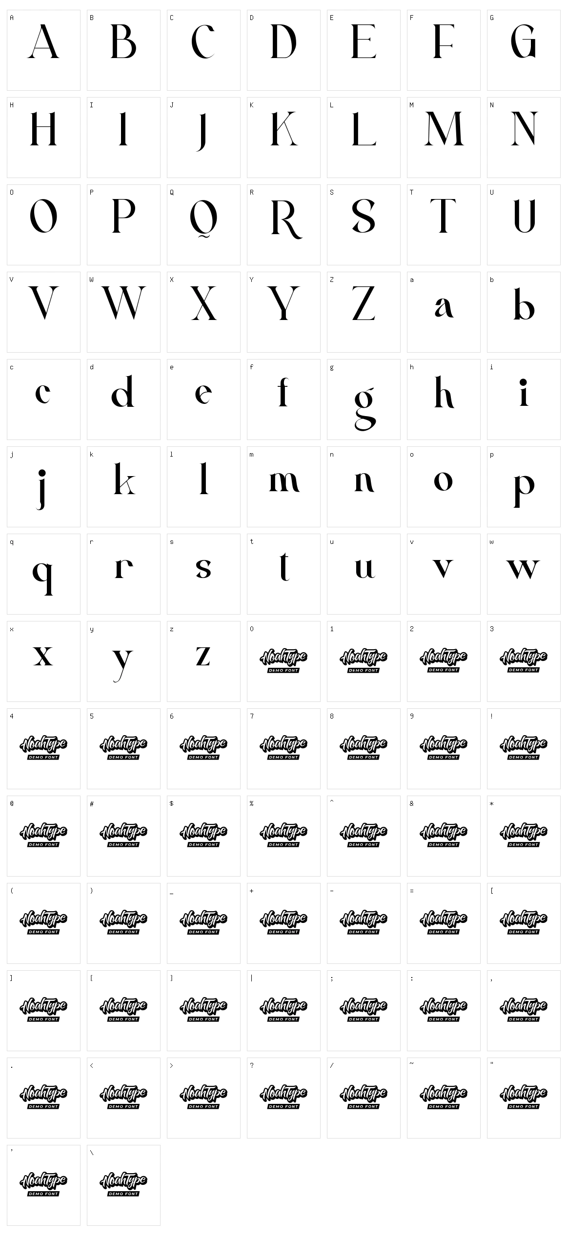 Klaudie Nikol Character Set