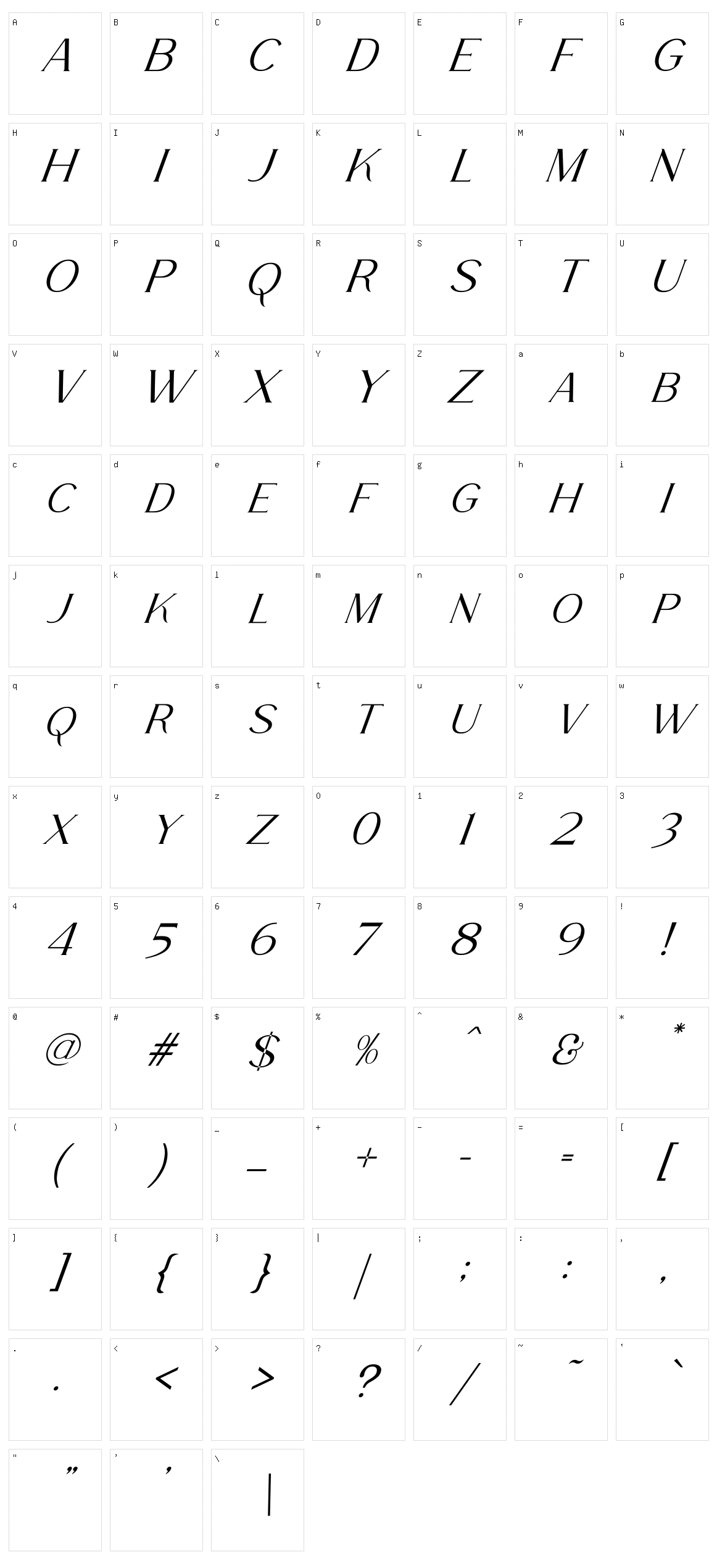 La Fleur Character Set