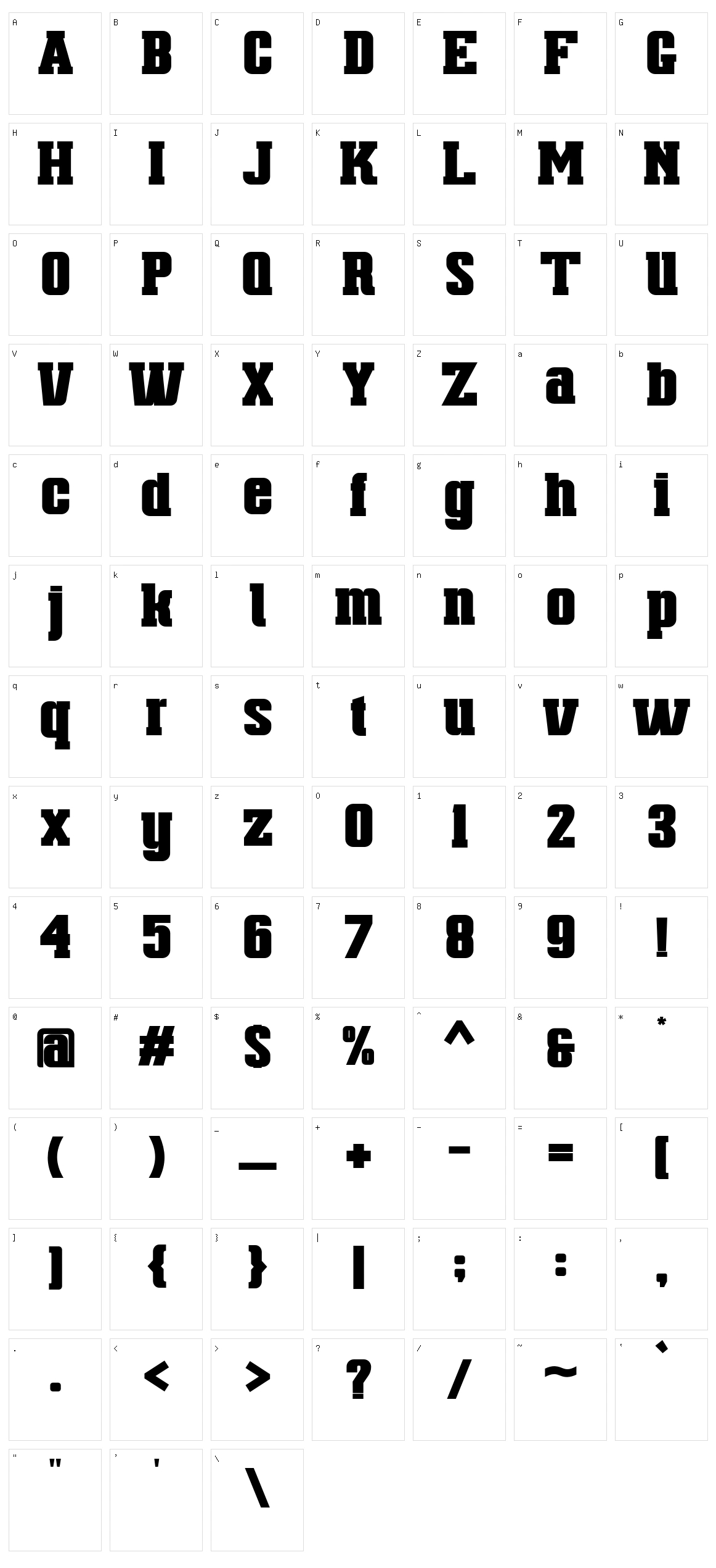 Largely Define Character Set