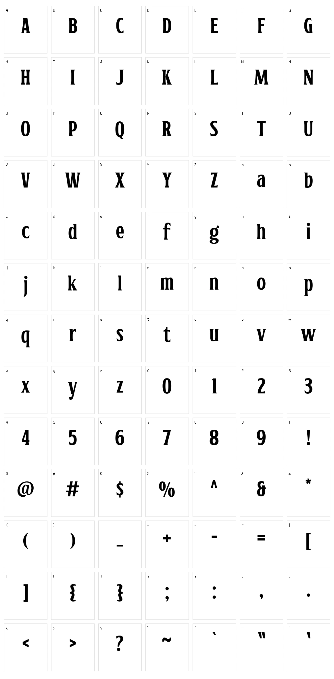 Lemands Character Set