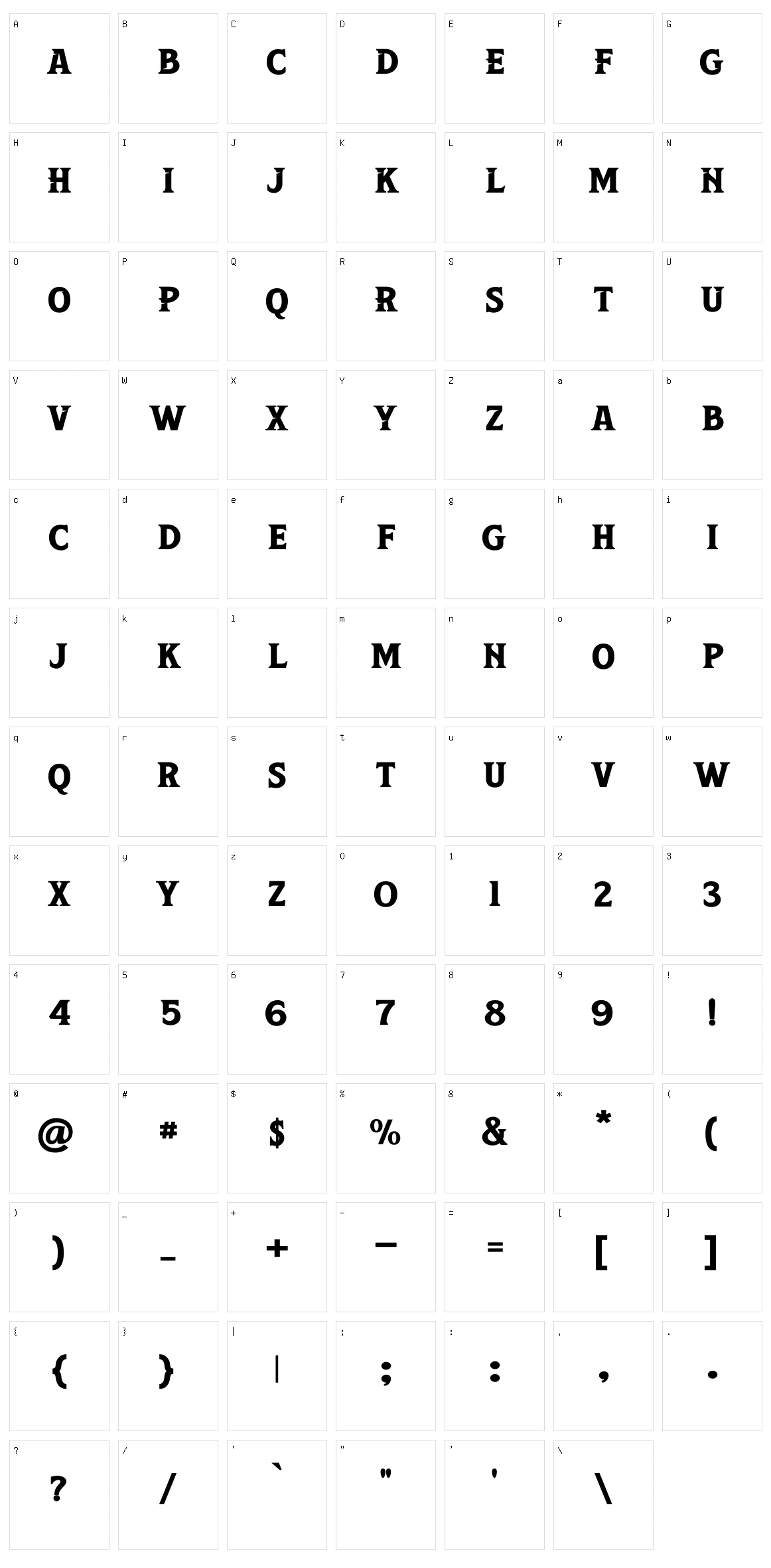Leviathan Character Set