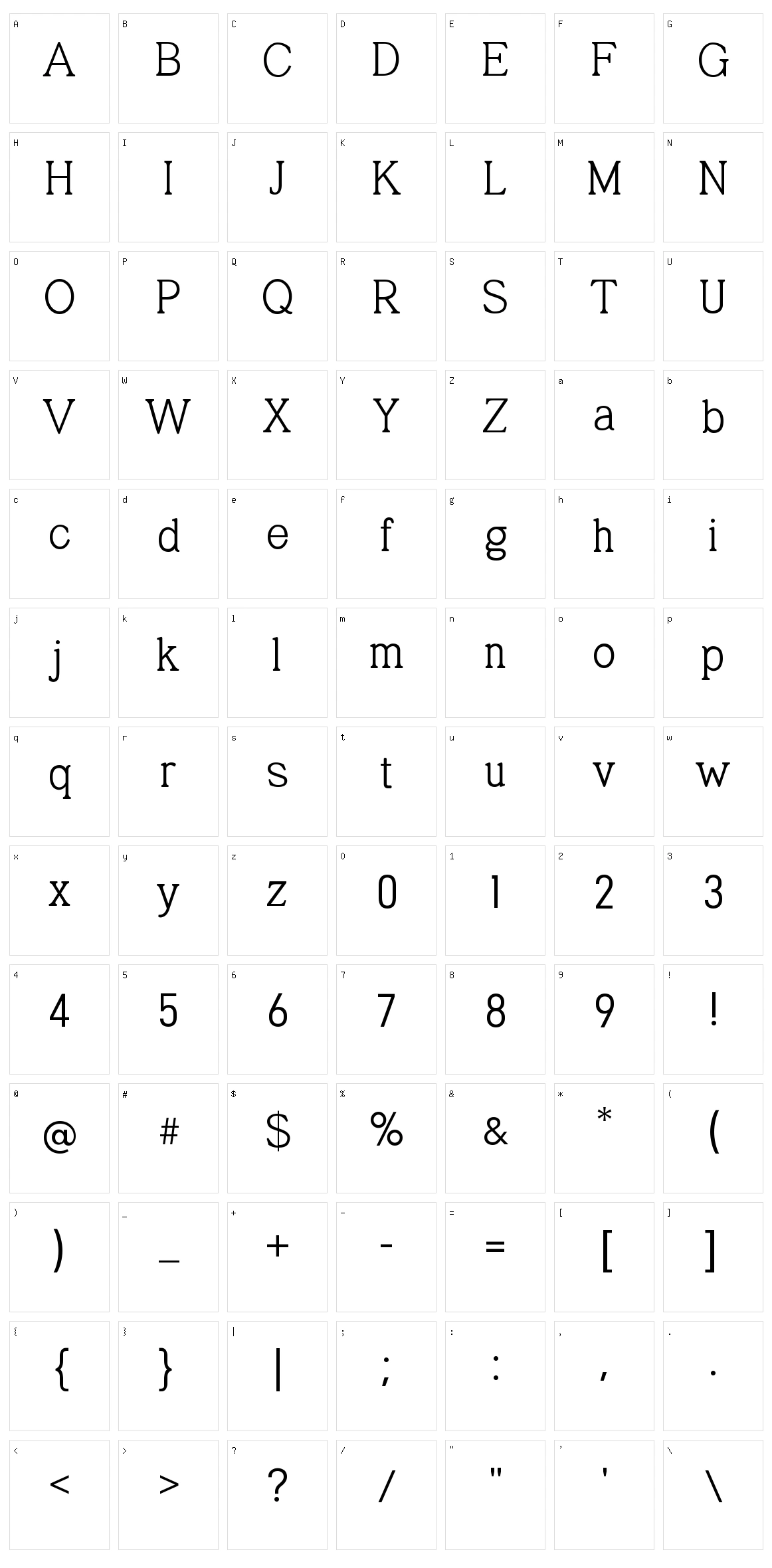 Libertarian Character Set