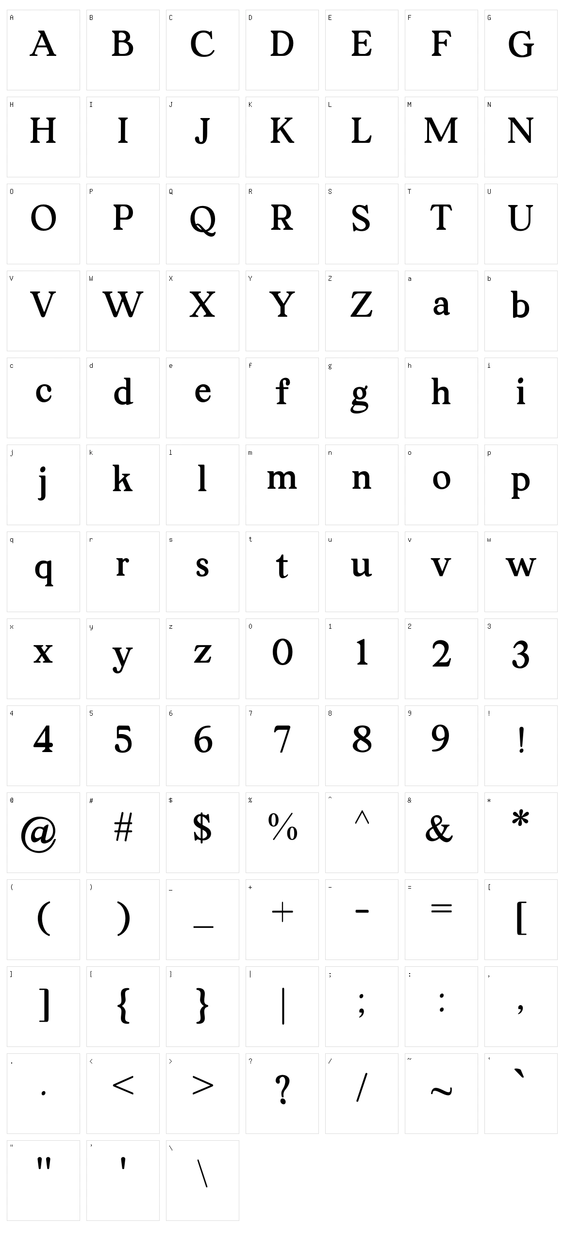 Lost Castedral Character Set