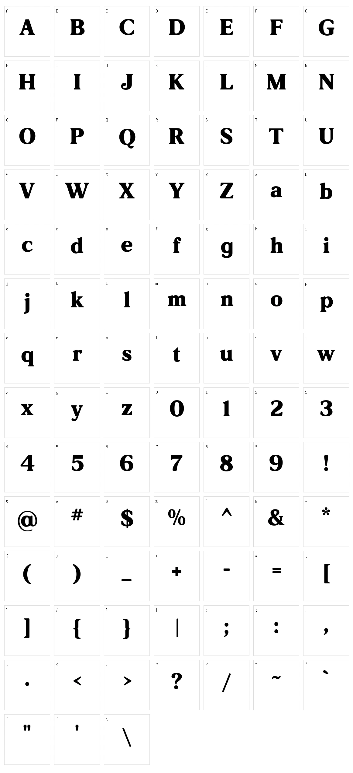 LT Cushion Character Set