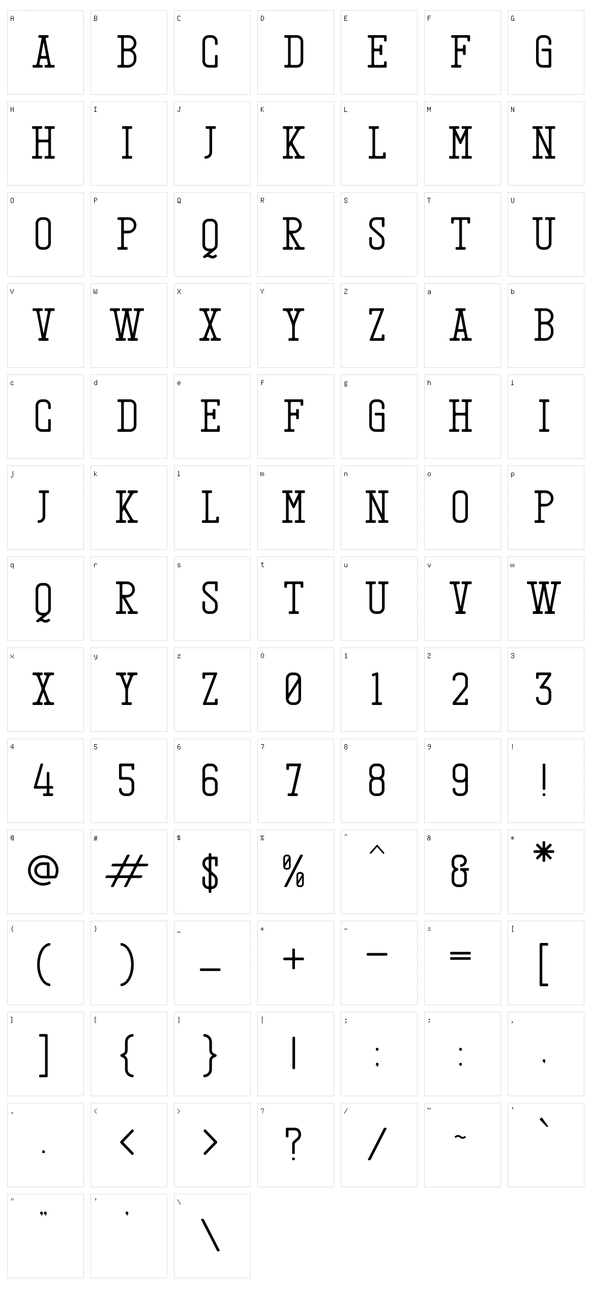 Lumphong Character Set